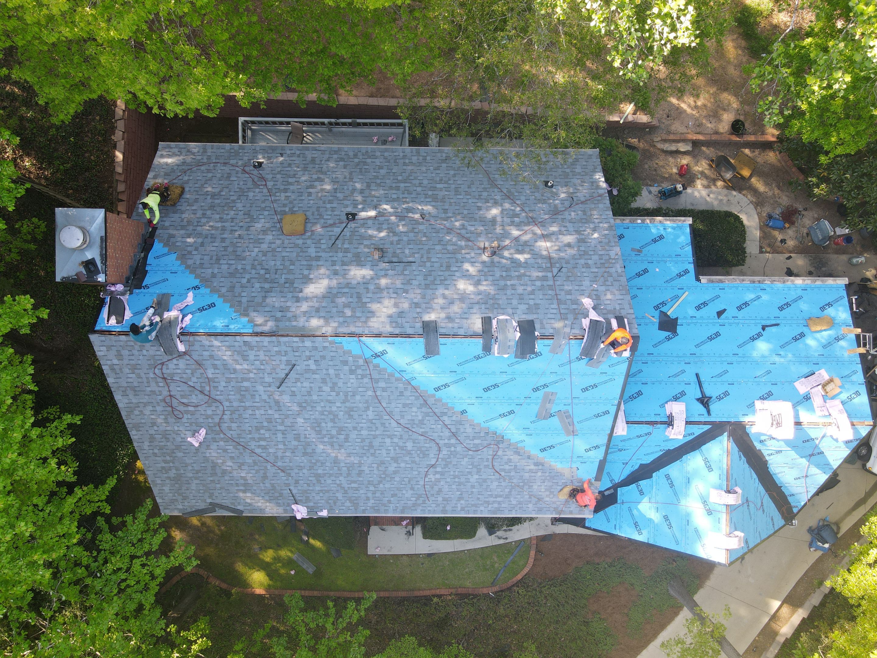 Residential Roofing Installation using Owens Corning Quary Gray by Inspector Roofing and Restoration