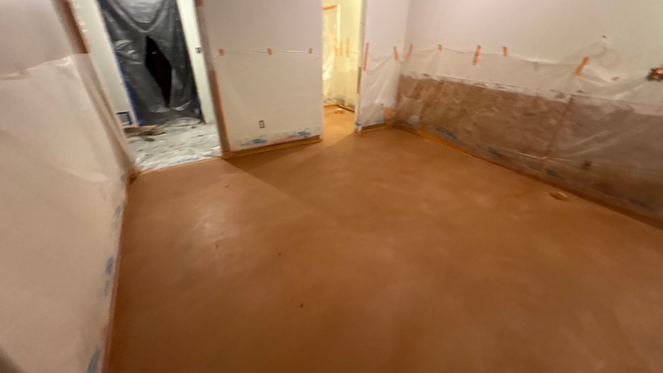 Basement Floor Remodel with Haven Reno KC by Big Red Decorative Concrete, LLC