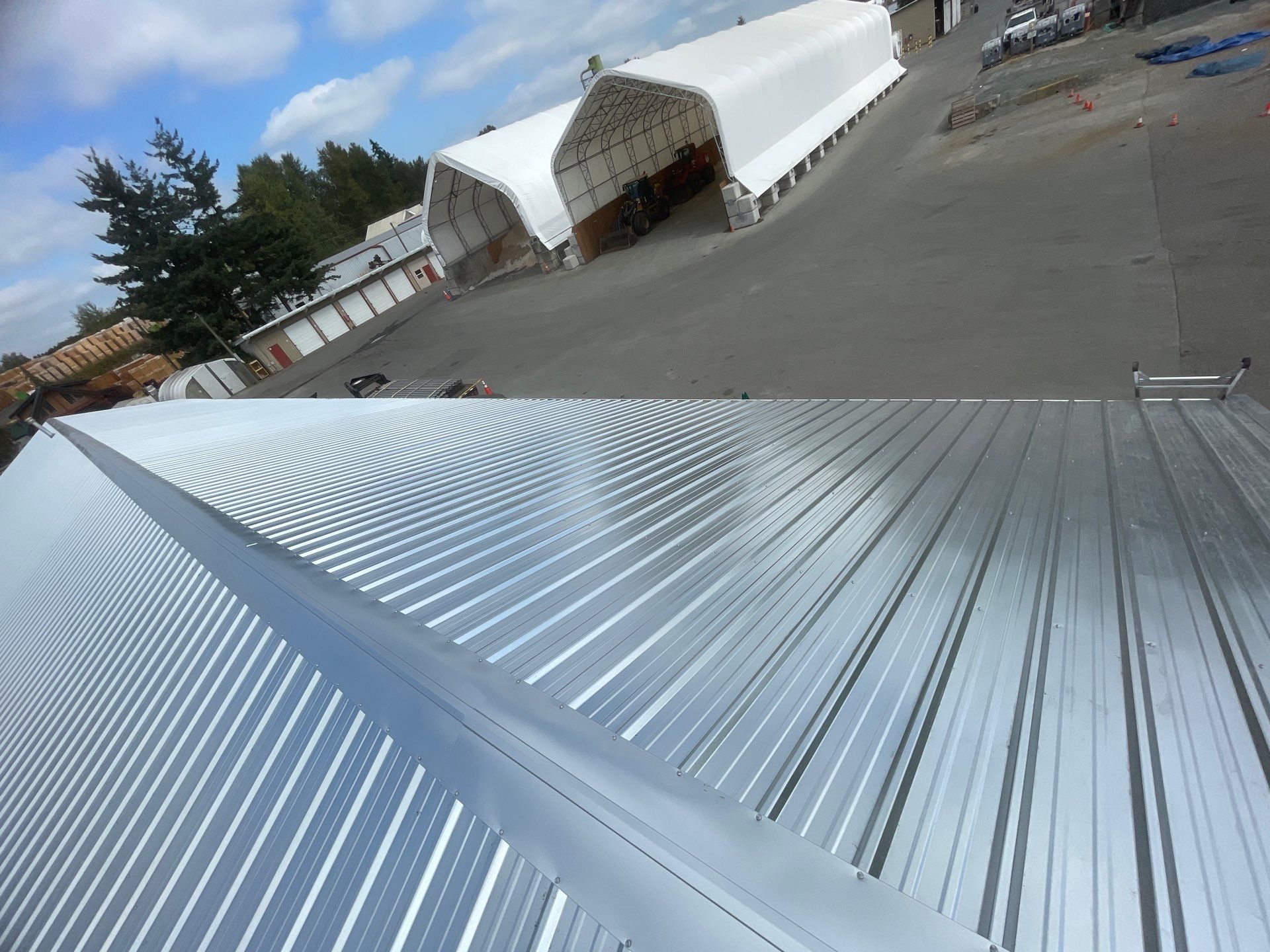 Commercial Re-Roof using Galvanized Duroclad by Top Notch Roofing Inc