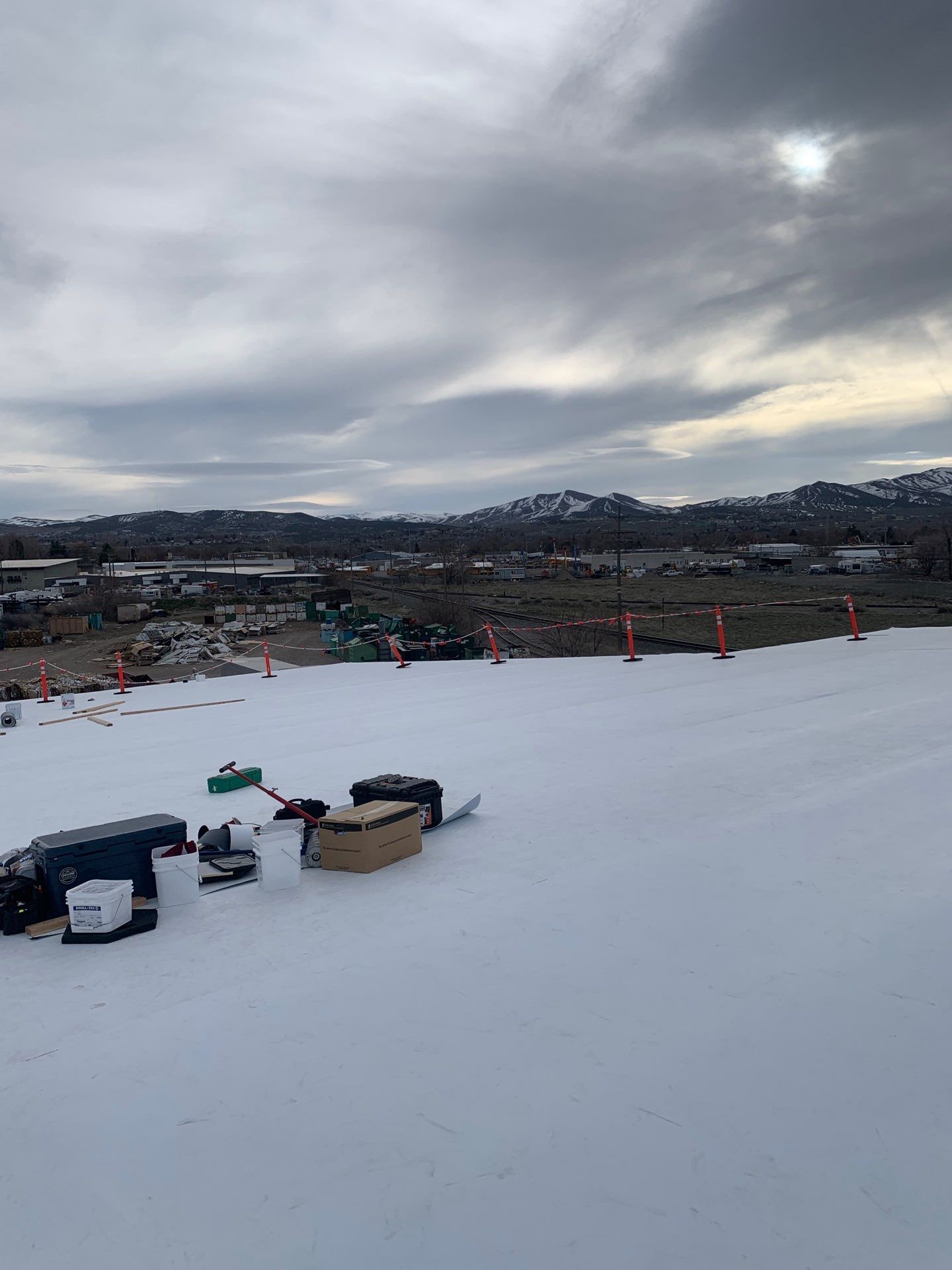 Commercial Roofing Installation using GAF TPO by All County Roofing Inc.
