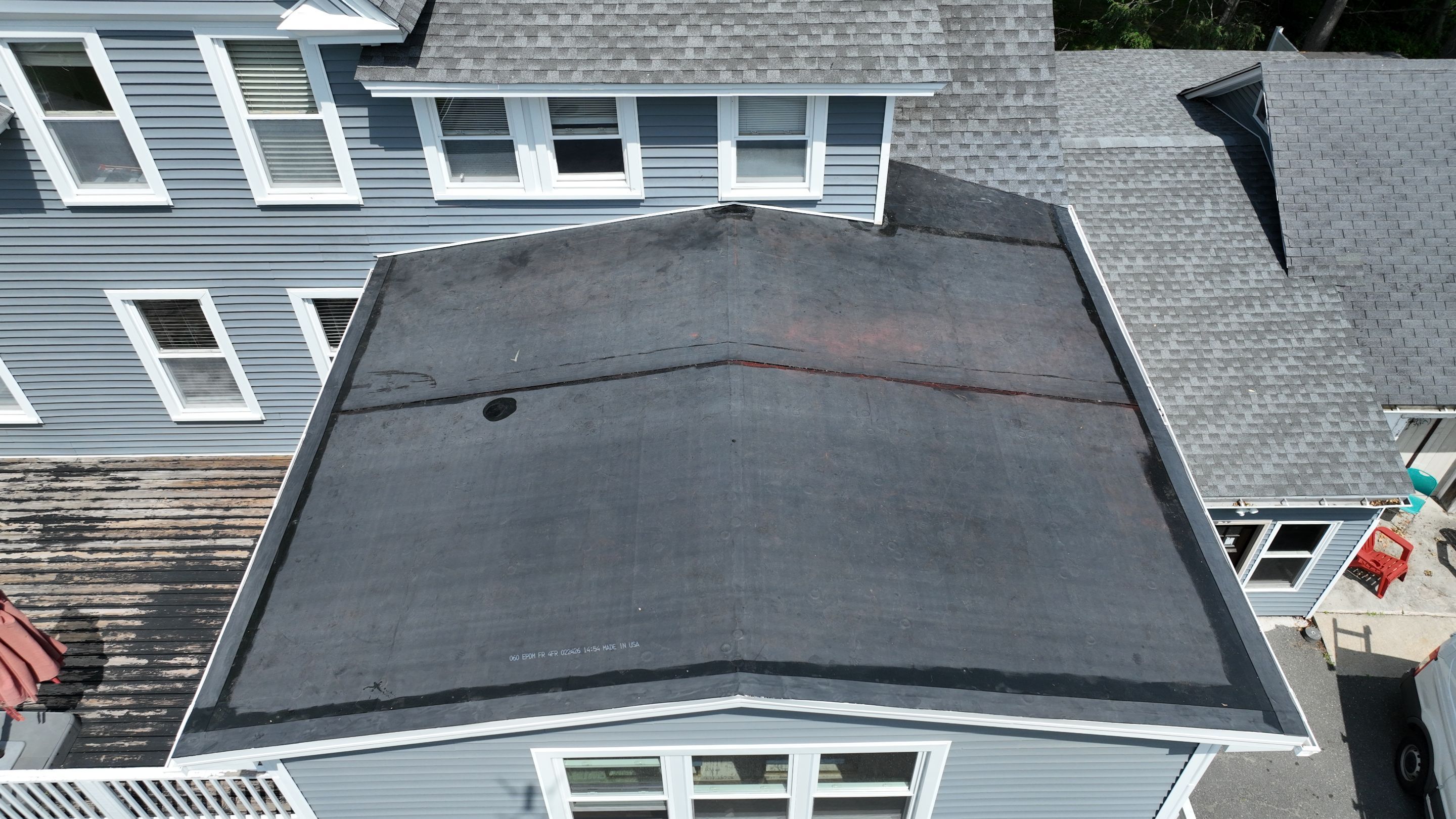 From Shingles to EPDM — Methuen Flat Roof Conversion by JOHNNYS PRO
