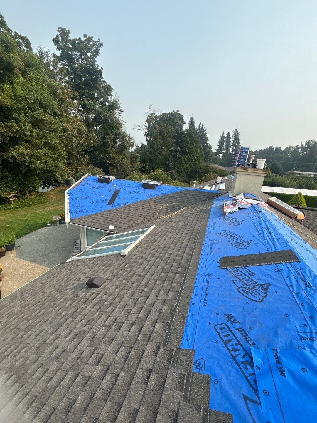 Residential Re-Roof using GAF Timberline HDZ Driftwood by Top Notch Roofing Inc