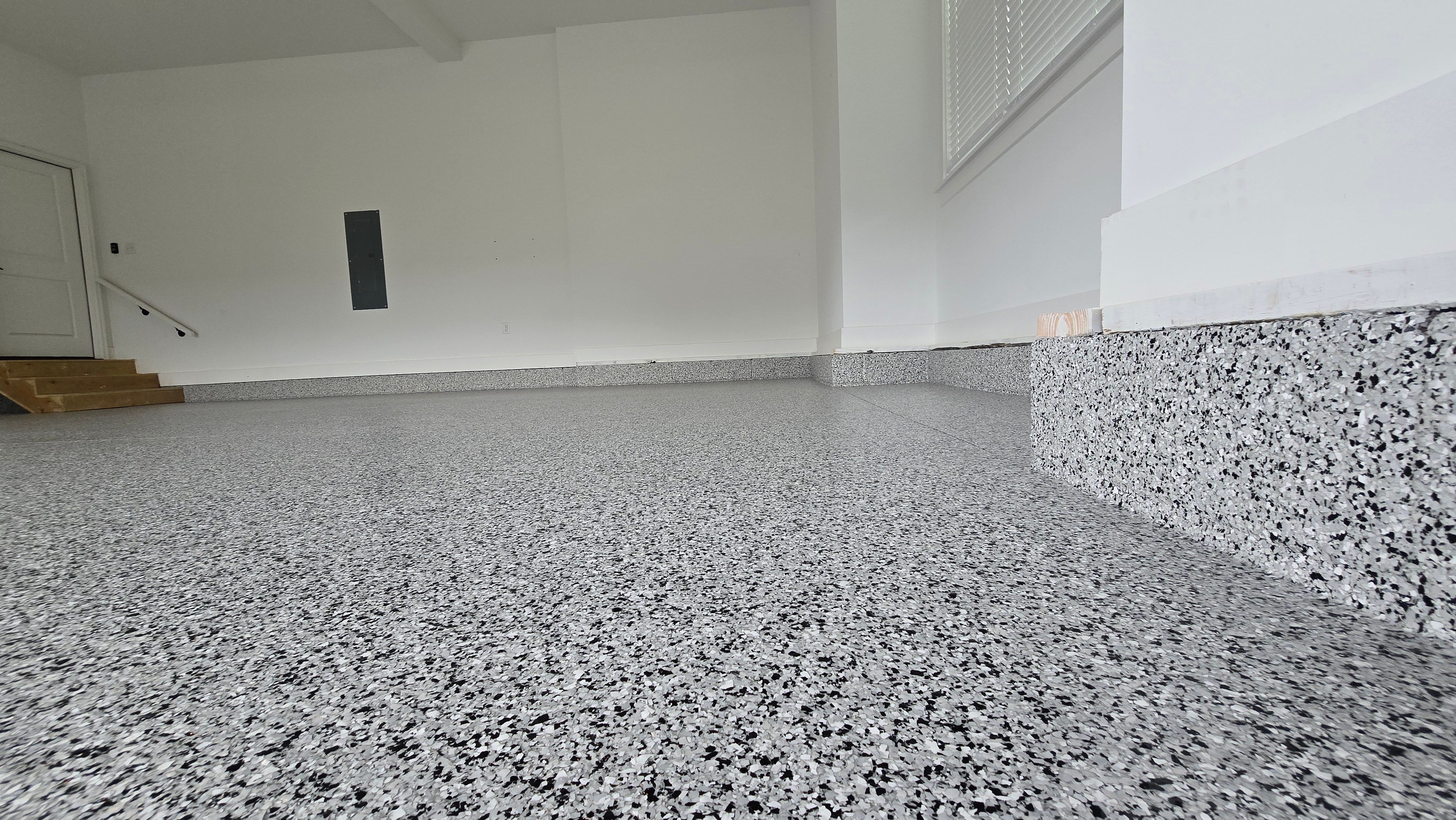 Garage Using Flake by Elite Floor Solutions