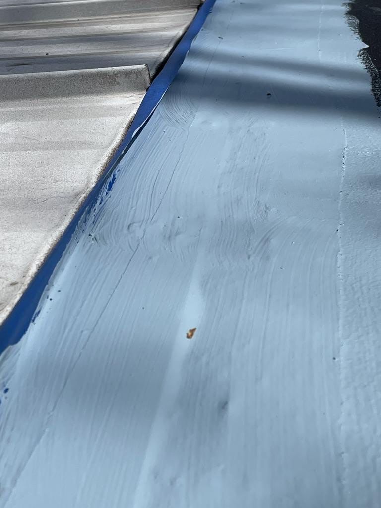 Foam Refurbish using Conklin Benchmark/PUMA XL coatings and spray foam by Straight Edge Roofing Inc