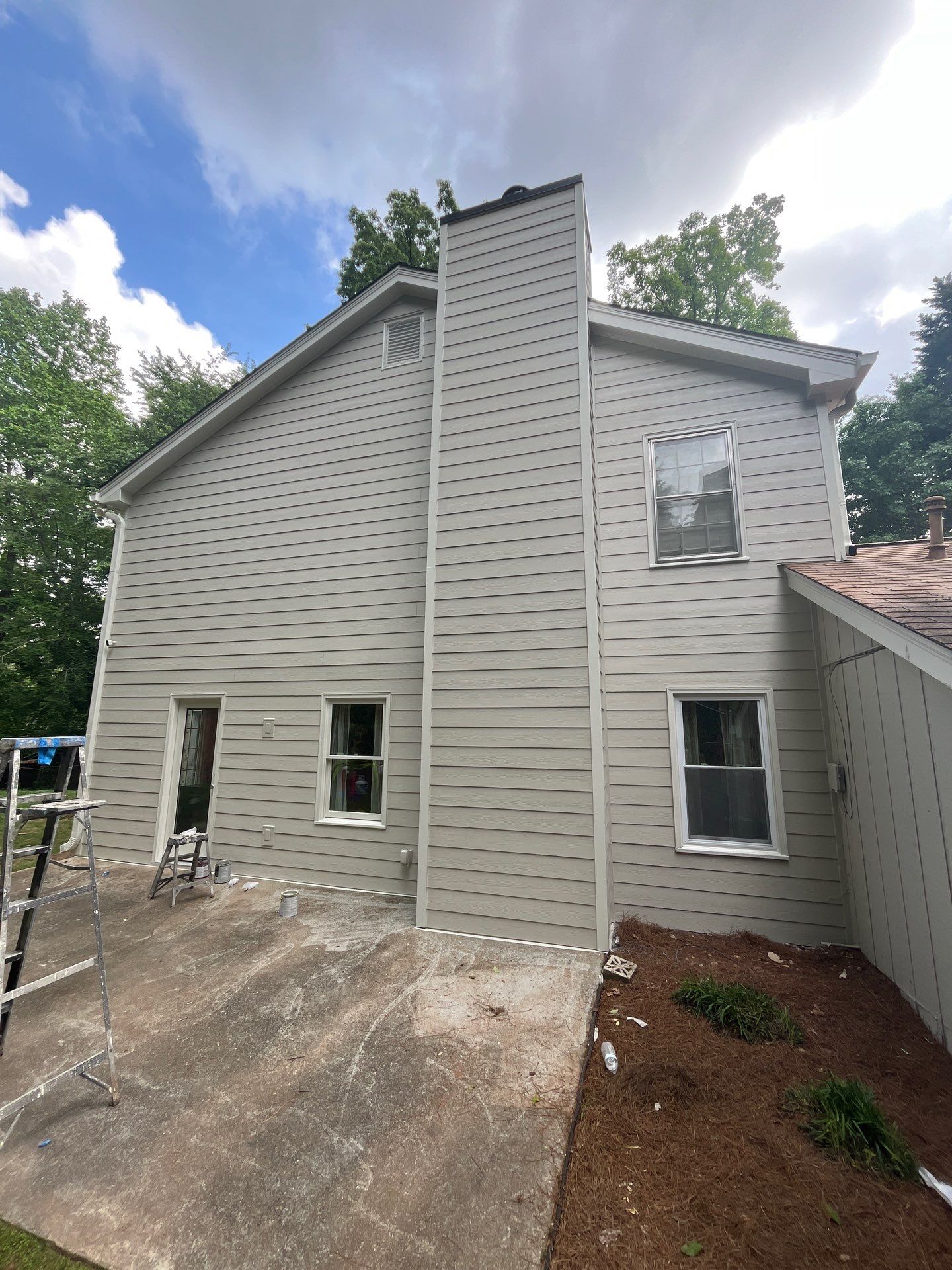 Atlanta, GA Rotten Wood Replacement, James Hardie Siding Install, Exterior Painting, and Door Replacement by Nelson Exteriors 