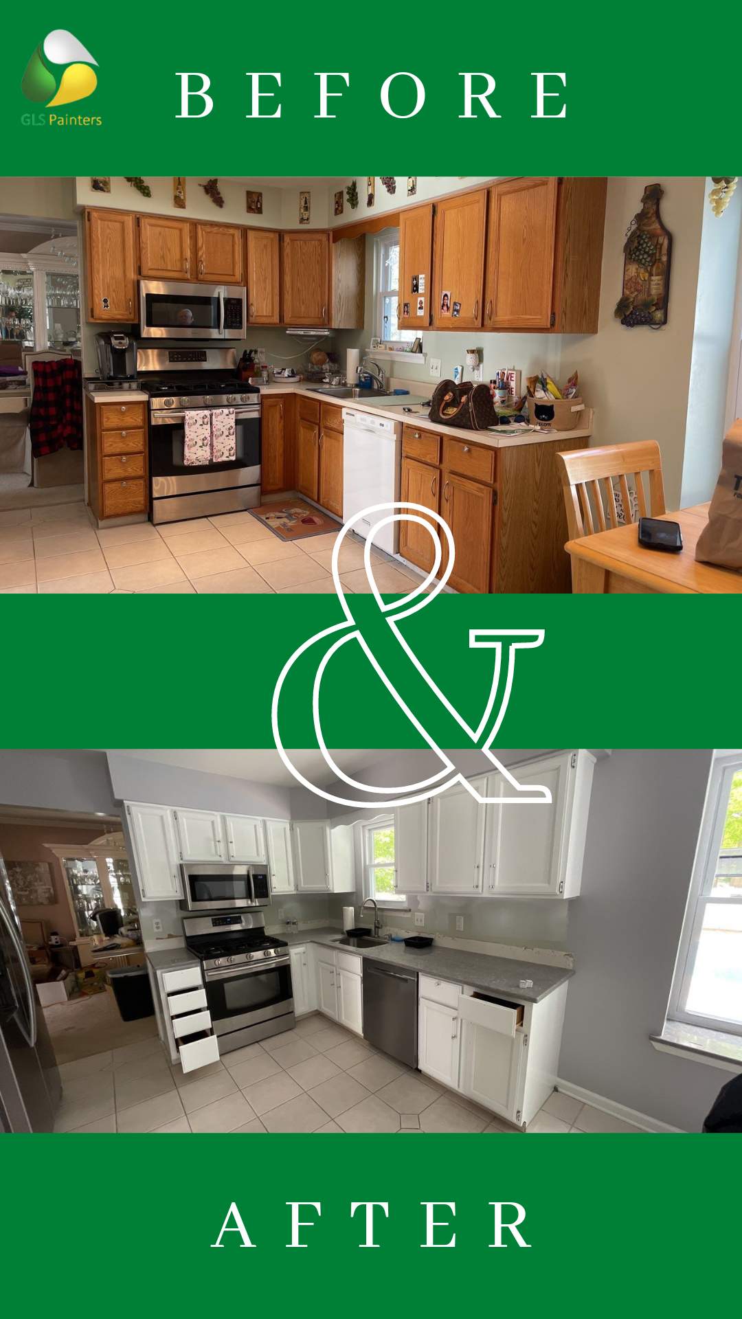 Kitchen Cabinet Painting by GLSpainters