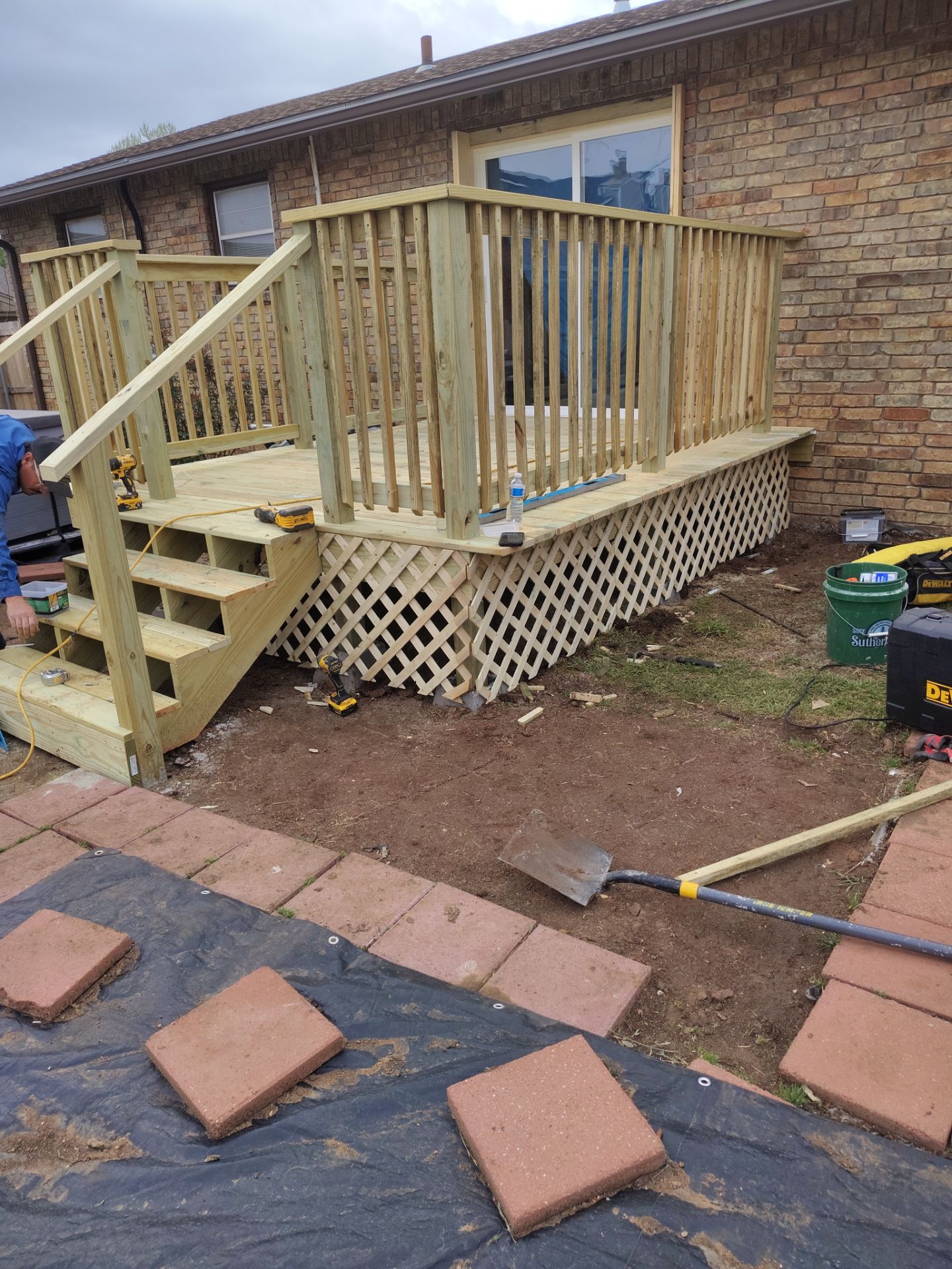 Deck And Sliding Glass Door Install by Clays Services Inc