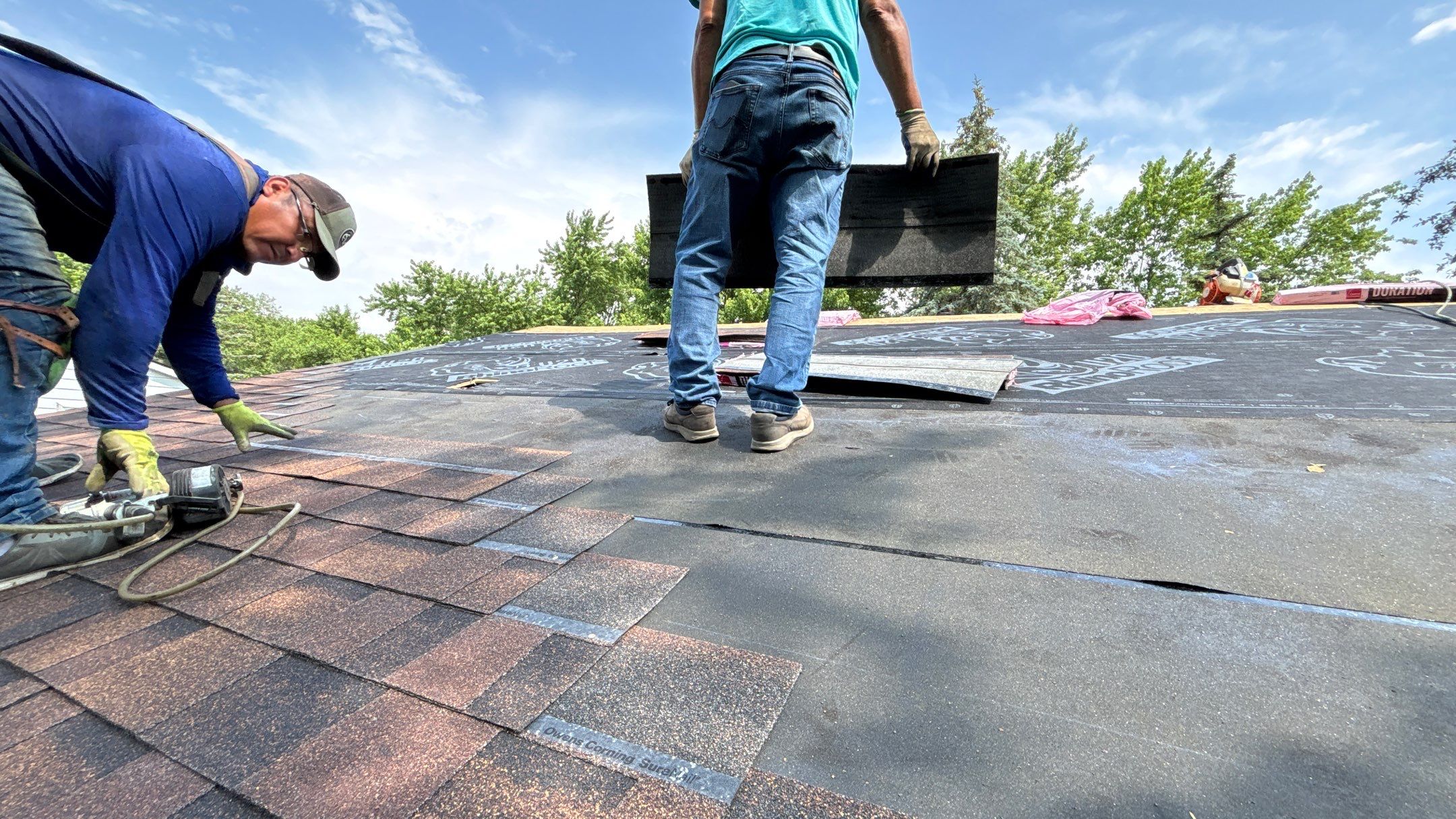Roof Replacement using Owens Corning Brownwood by 180 Contractors