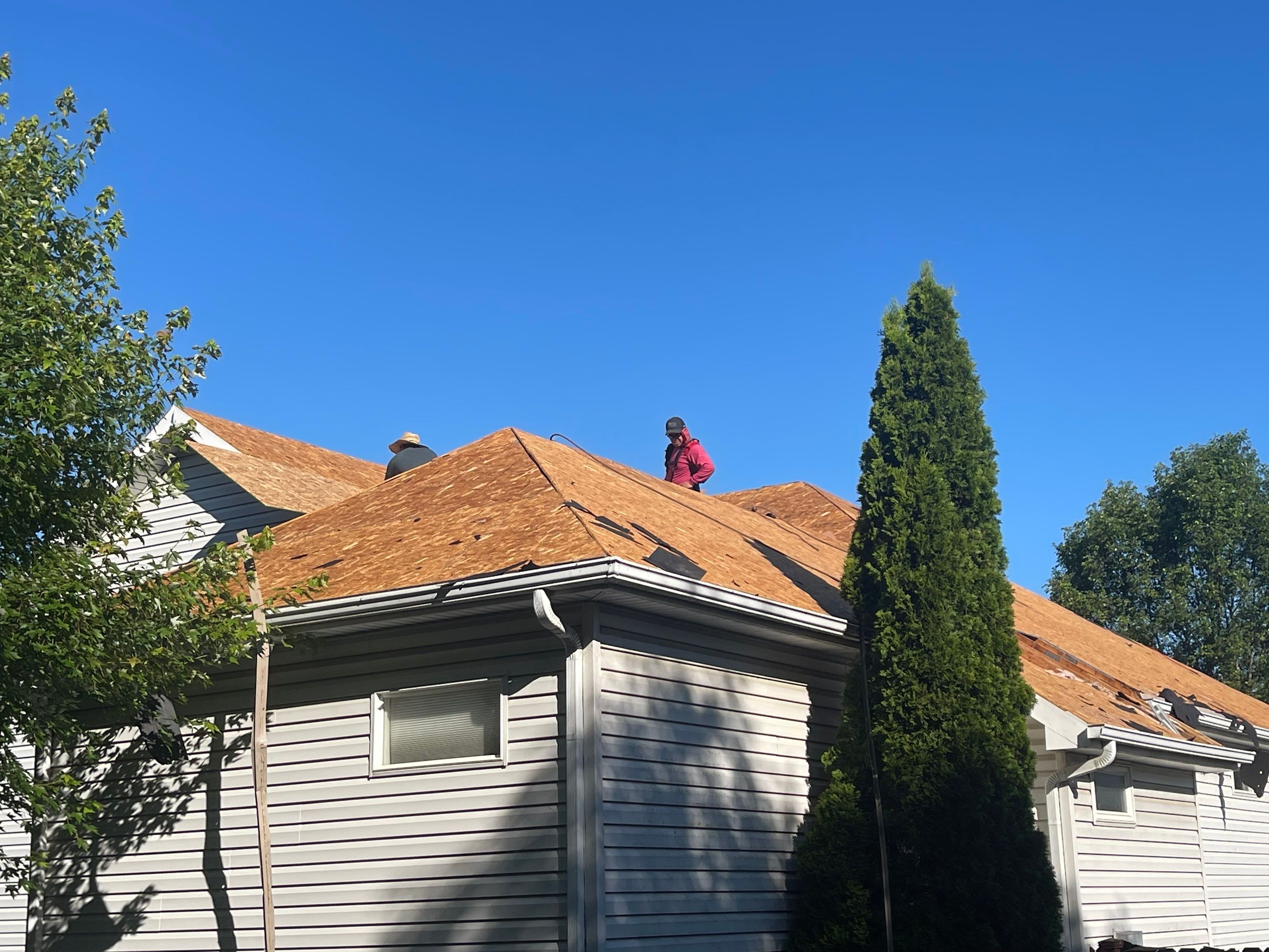 Residential Roofing Installation using IKO dimensional shingles by SOS Home Ohio 
