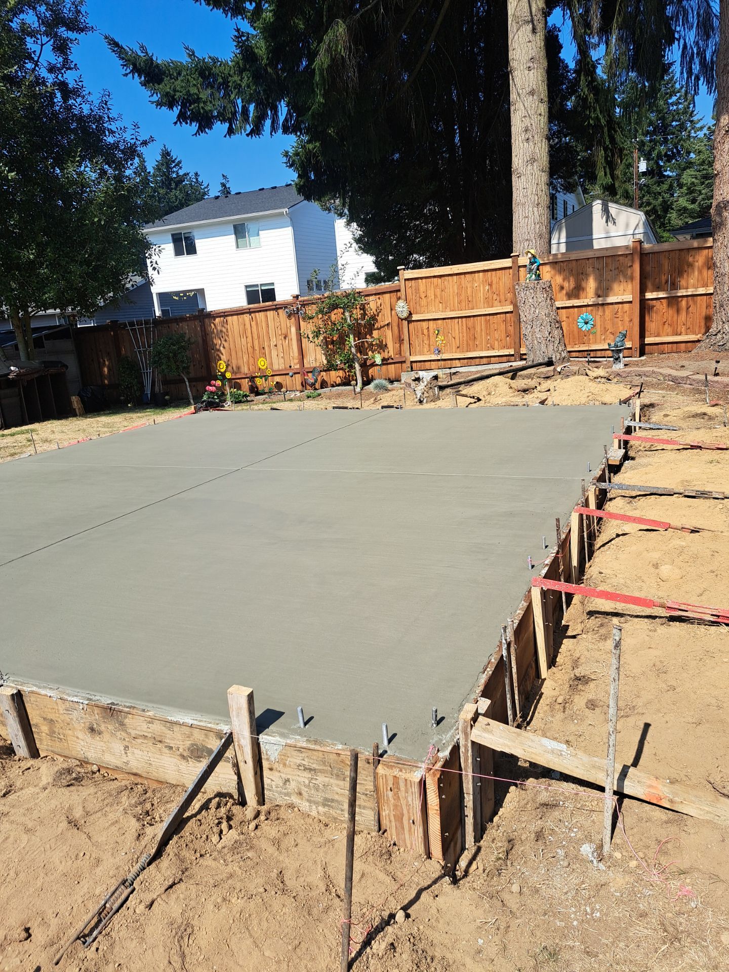 Backyard Concrete Slab Installation | Everett  by Jireh Asphalt & Concrete Inc 