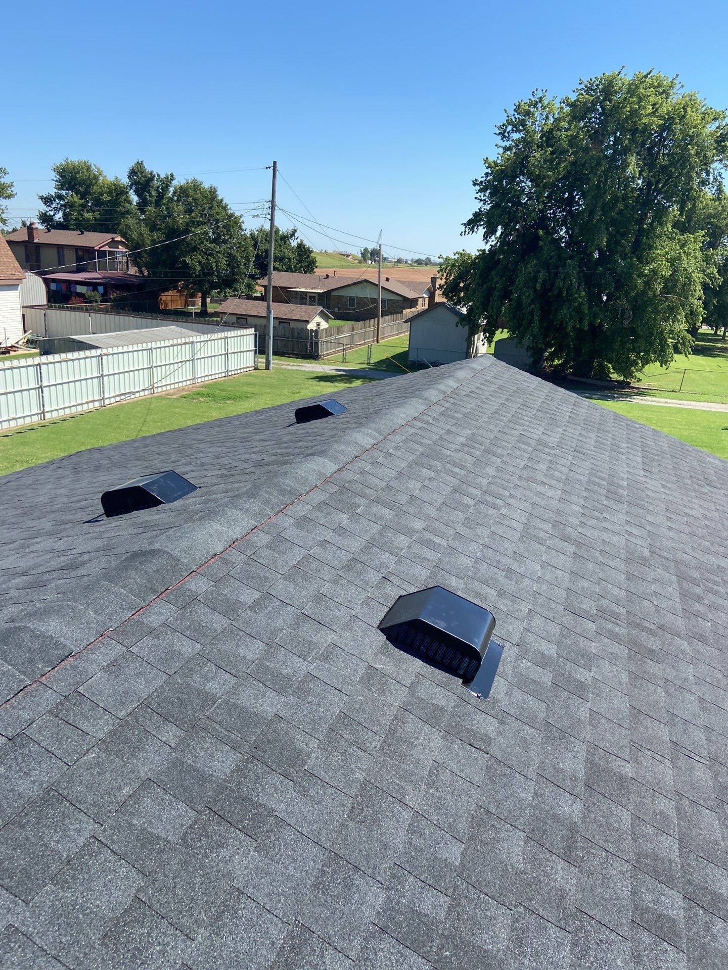 roof and vent replacement in Okarche by McCann's Roofing and Construction