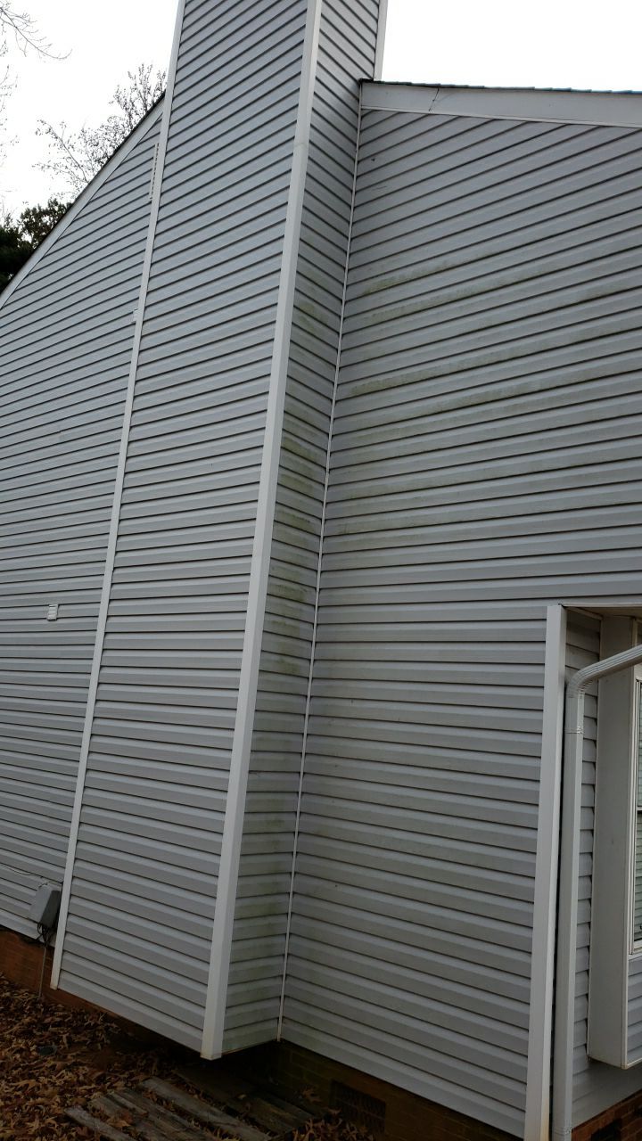 Gutter Cleaning using water by Power Wash Masters LLC