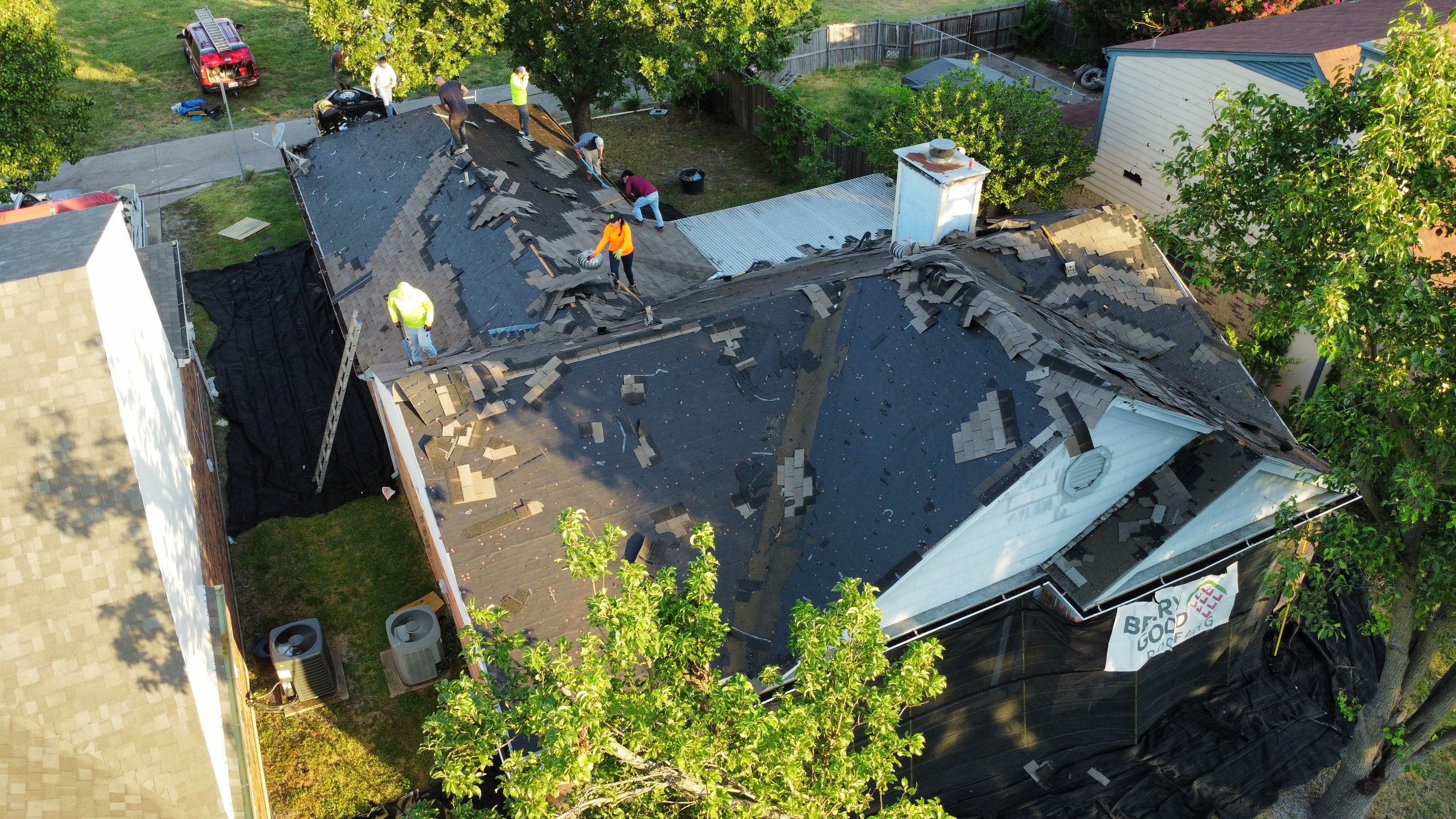 Paid for by Insurance Reroof. by Berry Good Roofing 