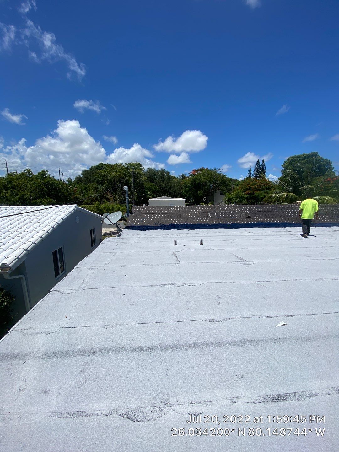 Standing Seam Metal & Flat Re-Roof using 1.5" Nail Strip 24ga Black Matte Kynar Coated Standing Seam Metal Panels by Morton Roofing, Inc.