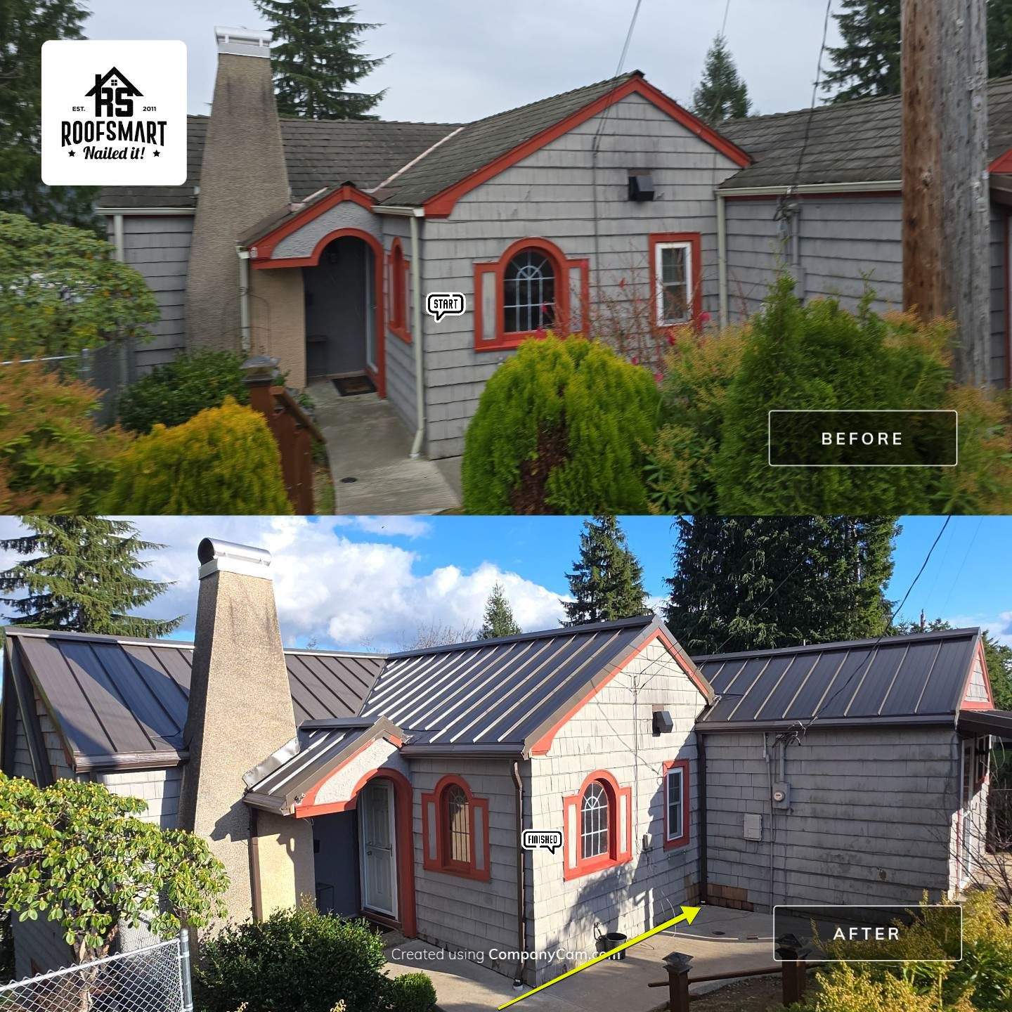 Replacing Tile Roof with Metal Project in Aberdeen by RoofSmart