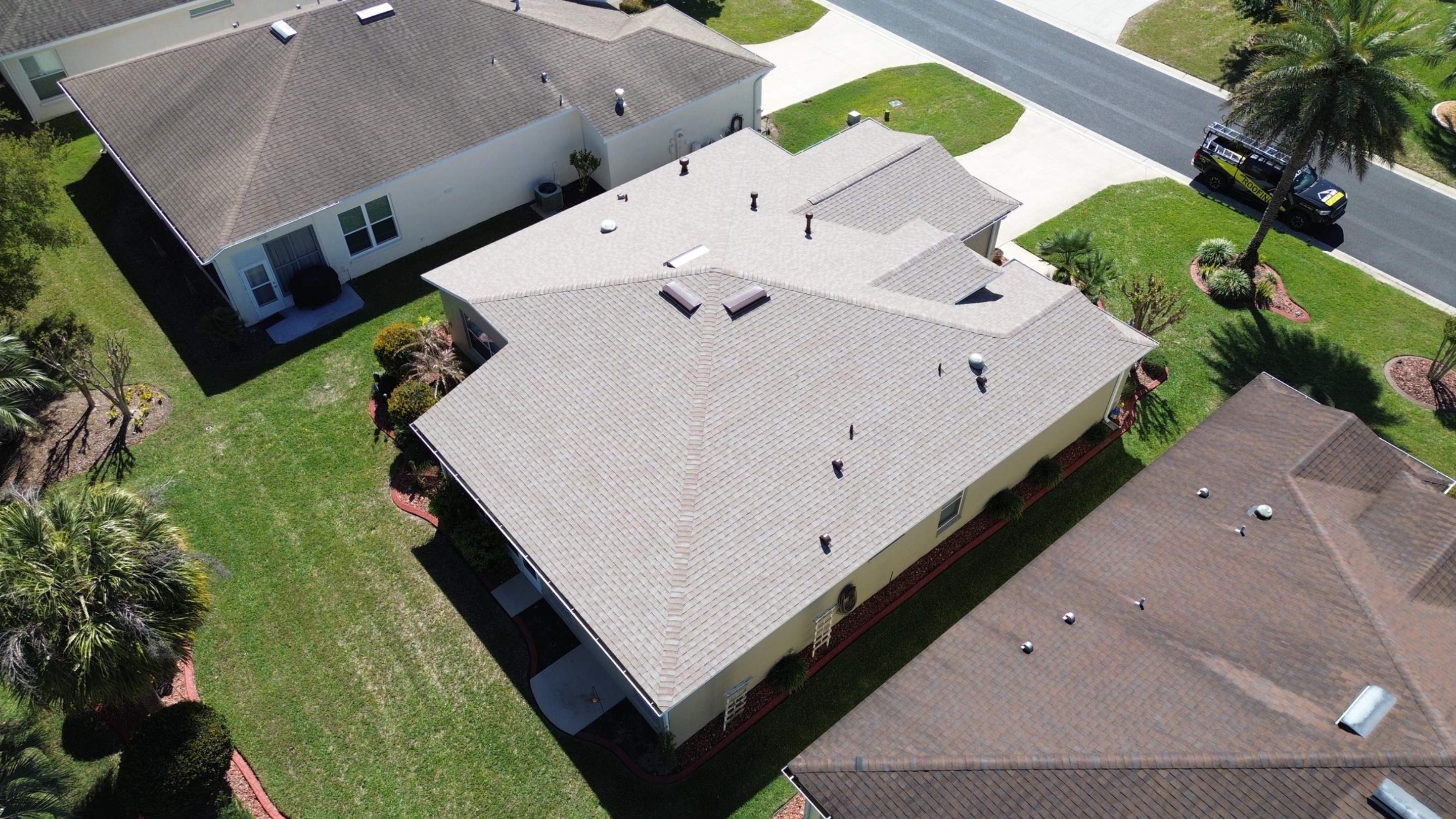 Residential Shingle reroof in Ocala FL by Gold Key Roofing