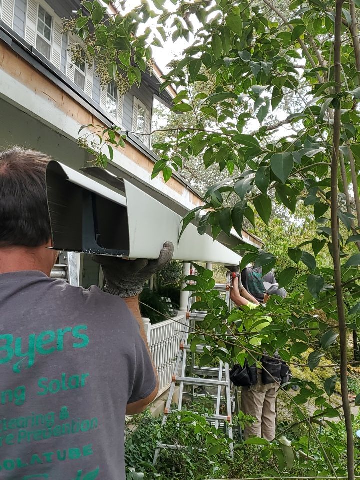 Gutter Installation using Englert LeafGuard Gutters by Byers Enterprises 