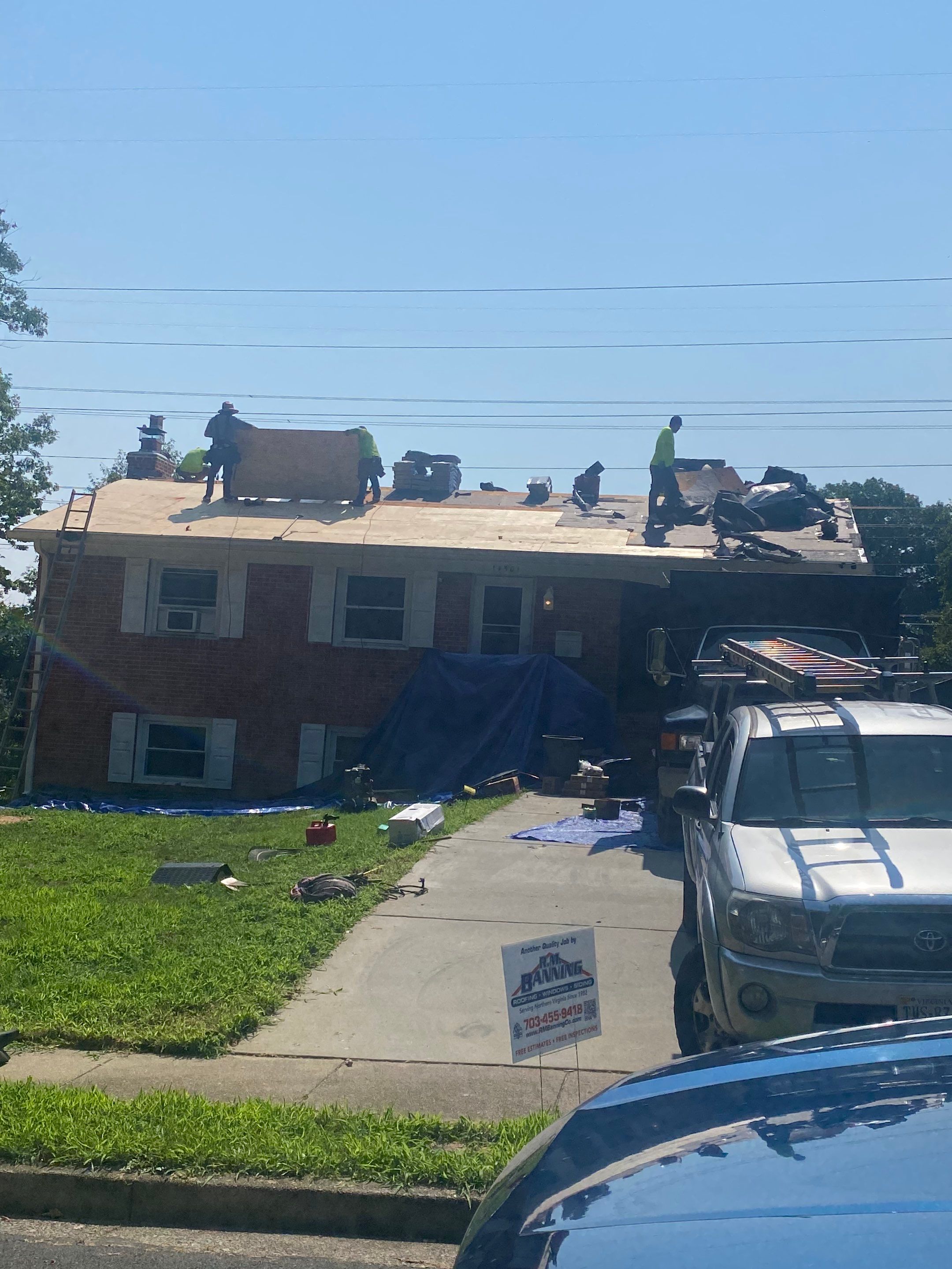 Woodbridge: Roof Replacement with CertainTeed Landmark Pro Designer Shingles in Max Def Colonial Slate by RM Banning, Inc.