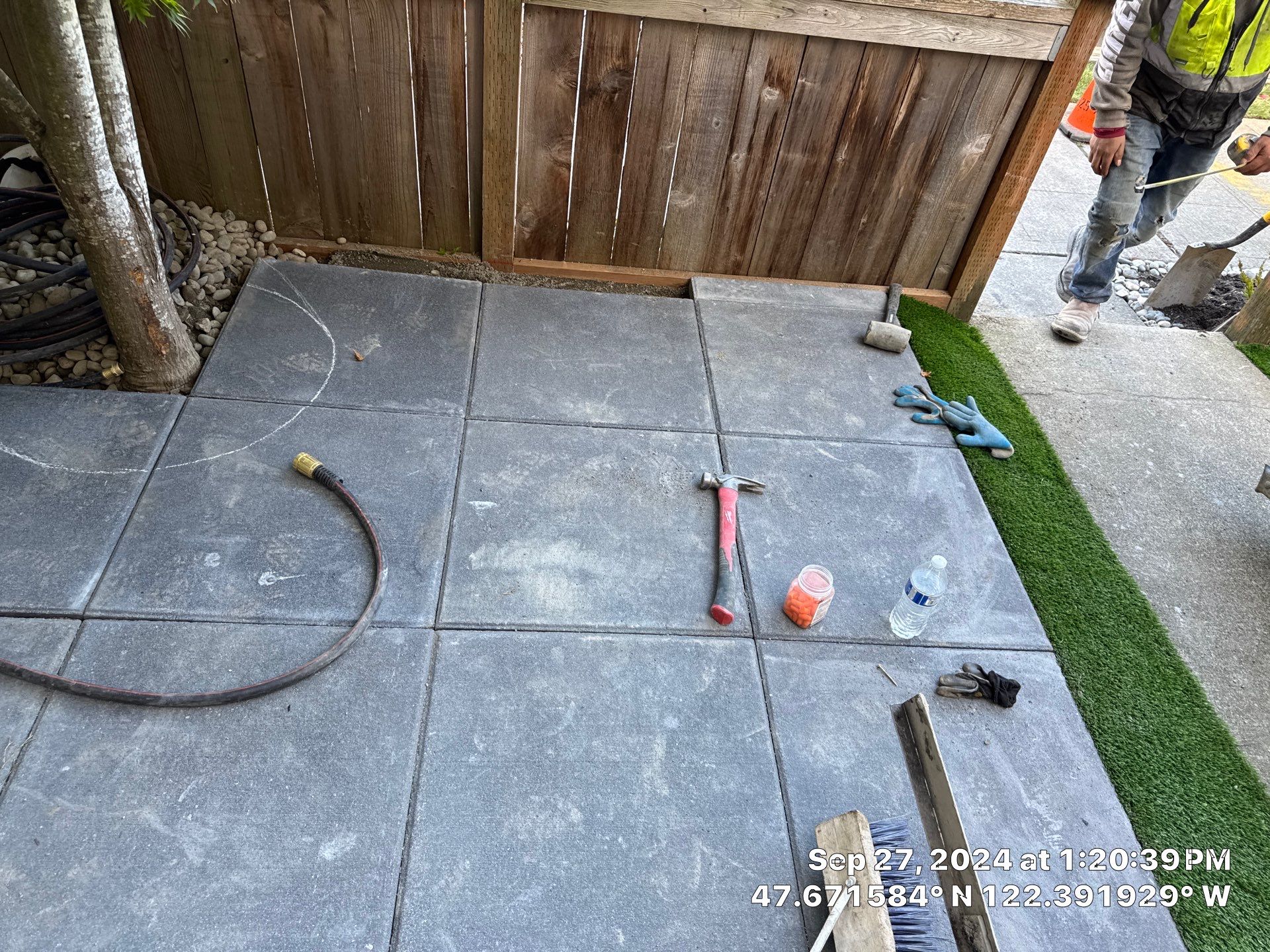 Paver Walkway & Turf Installation | Seattle  by Jireh Asphalt & Concrete Inc 