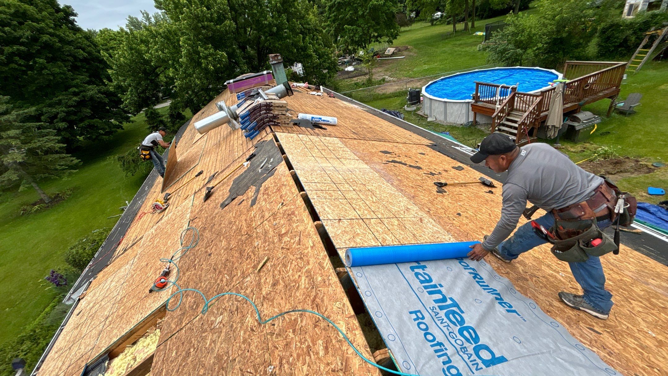 Roof Replacement using CertainTeed Landmark Pro by 180 Contractors
