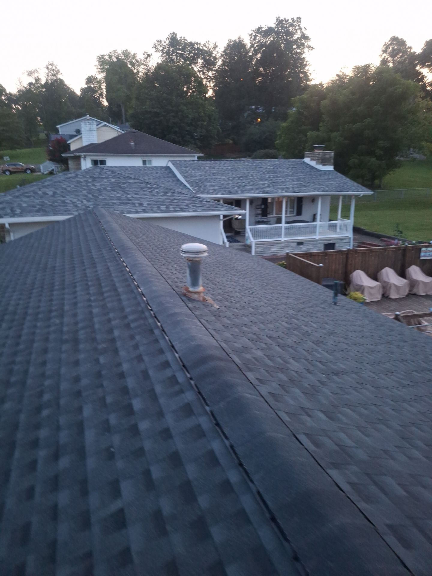 Residential Roofing Installation using GAF Timberline HDZ Charcoal by Rainstoppers Roofing