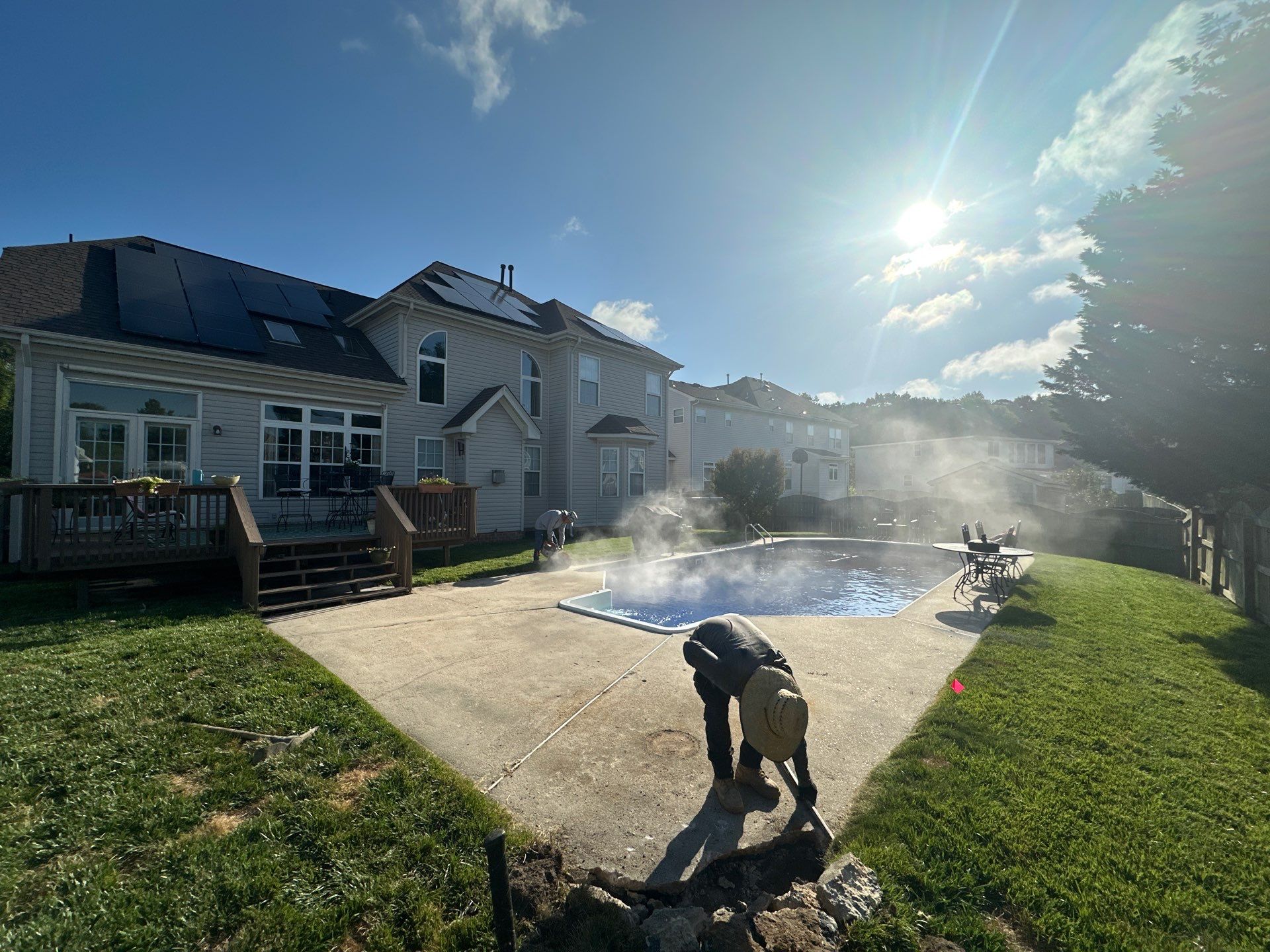 Project in Virginia Beach by Sam The Concrete Man Virginia Beach