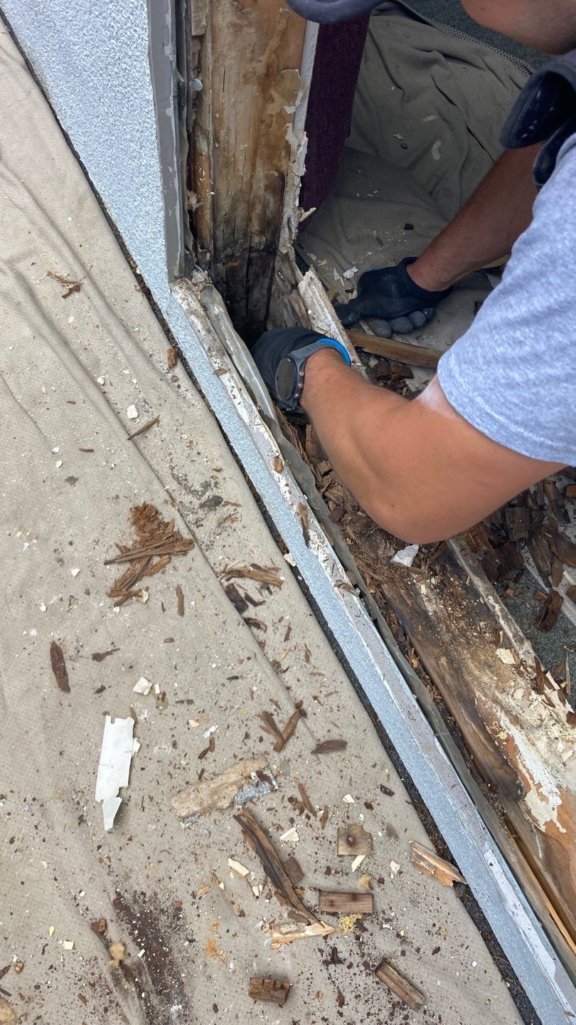 Sliding Glass Door and Window Replacement with Structural Repairs in Highland Park by Mr Roof & Remodeling Co
