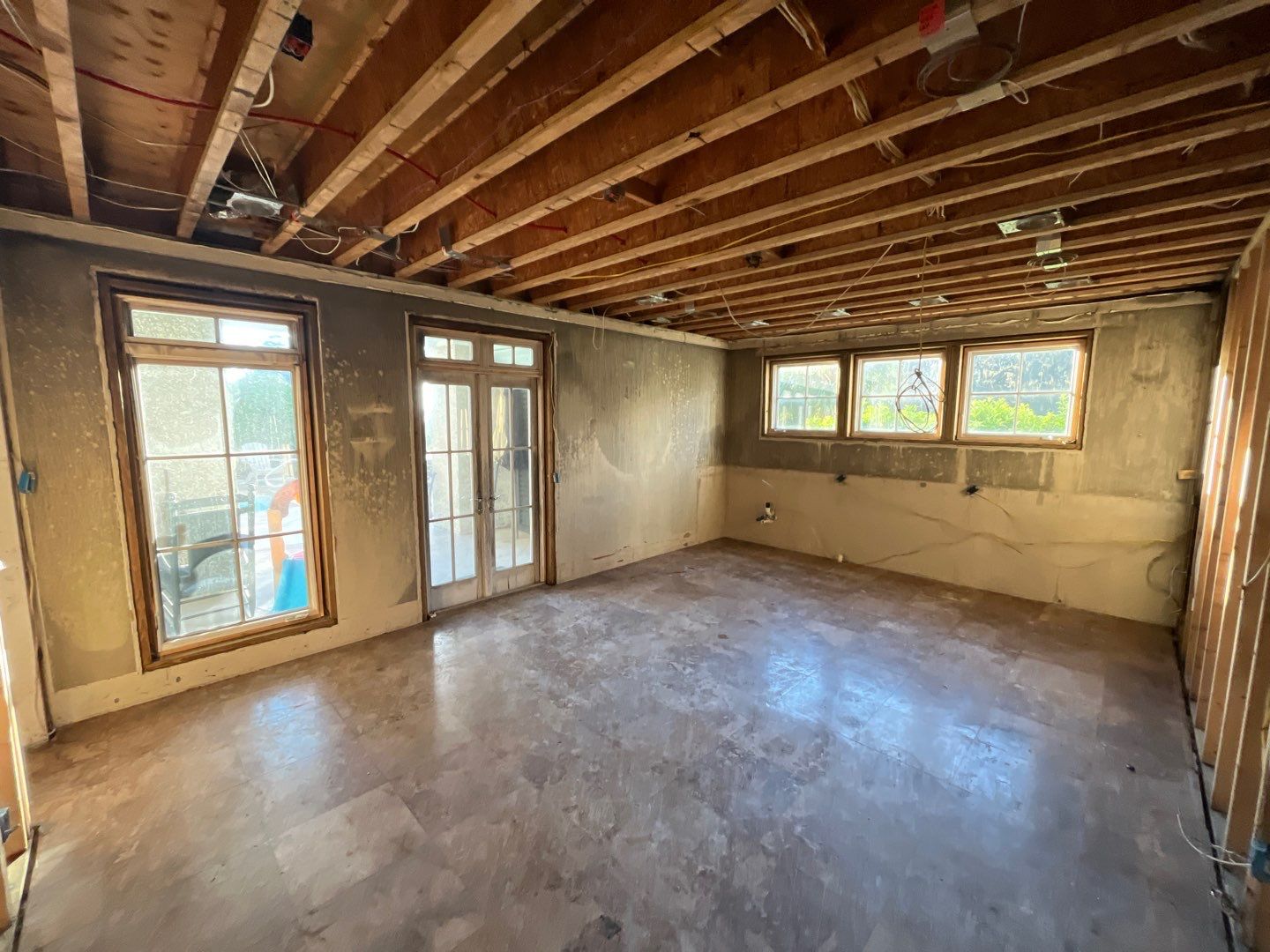 Fire mitigation with structure clean by EAS Environmental, LLC.