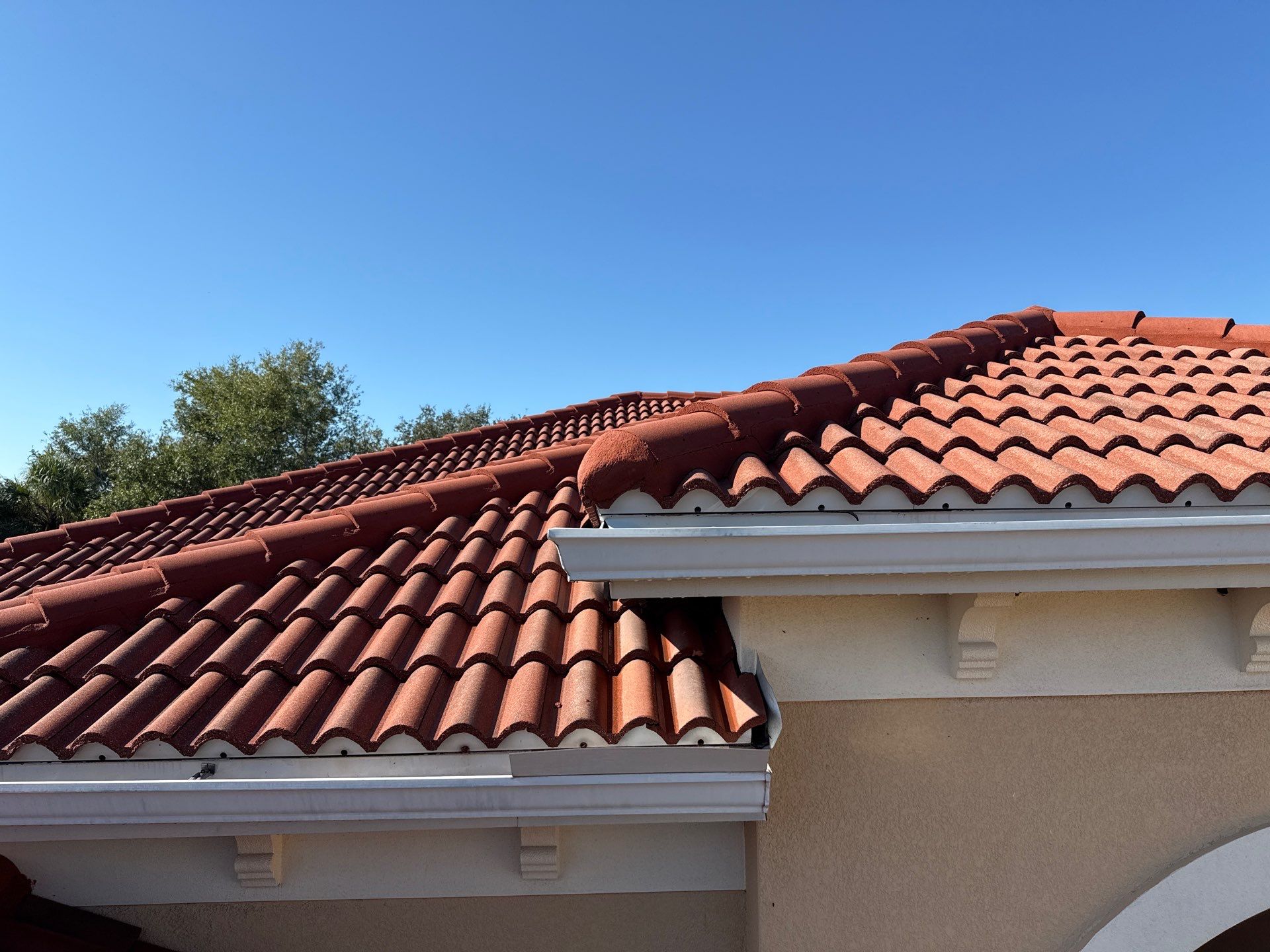 Tile Roof Cleaning & Oil Stain Removal | Tara River Place, Bradenton FL by Sunshine AquaWash