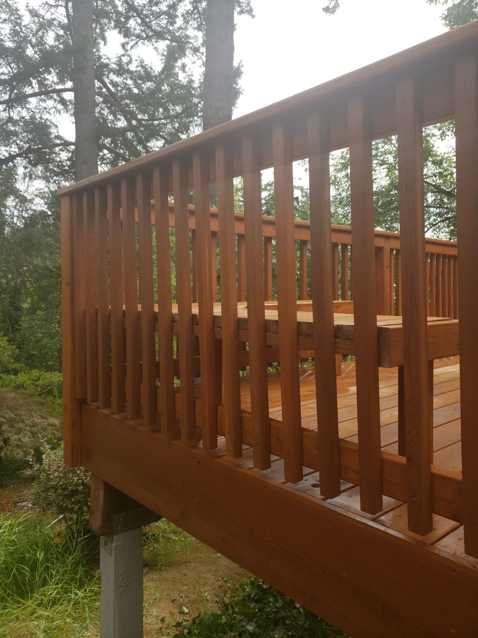 Deck Restoration using Armstrong-Clark Semi-Transparent Cedar 97229 by Paul Schopp