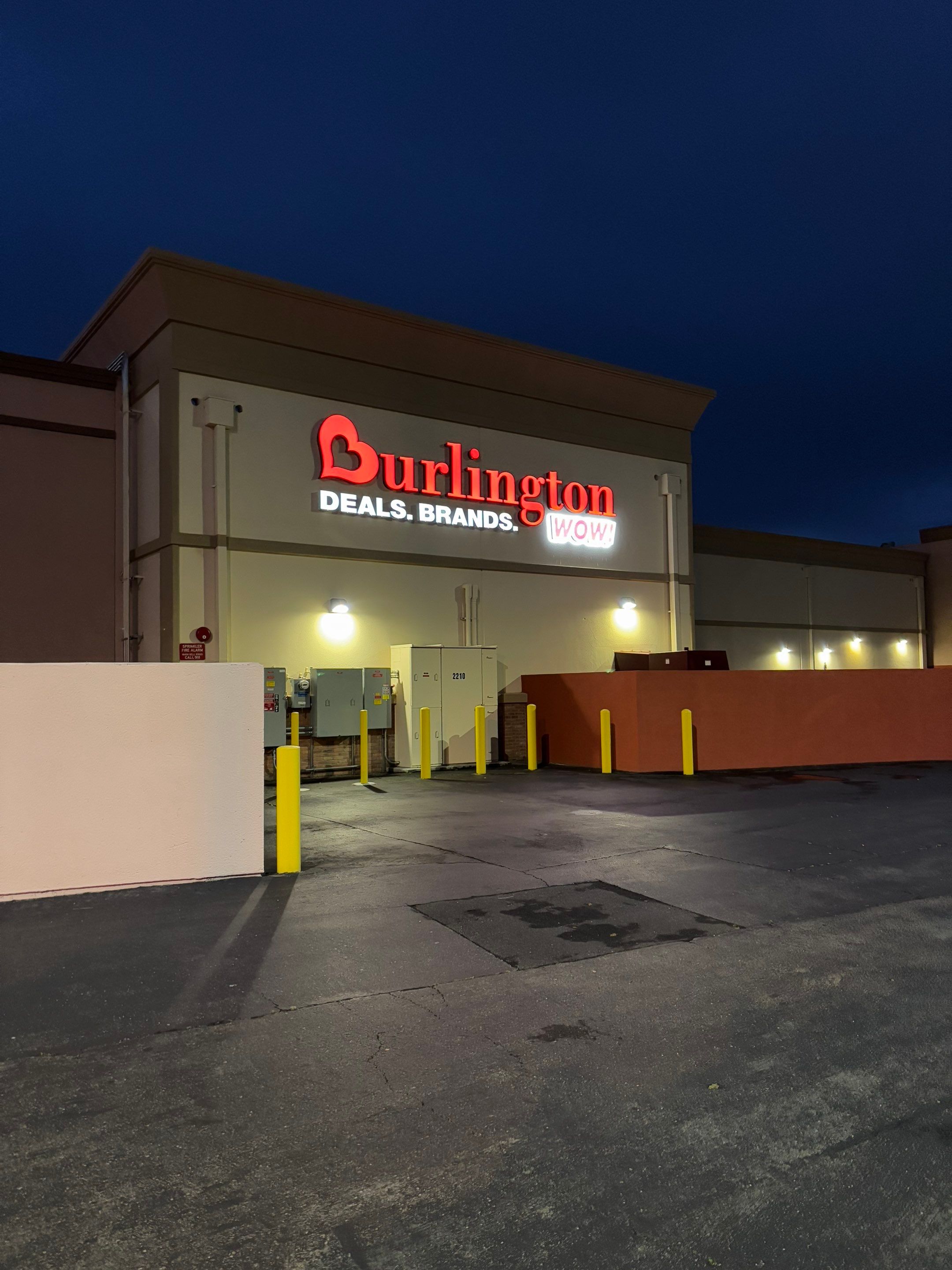Retail Signage Installation for Burlington in Manteca by City Signs
