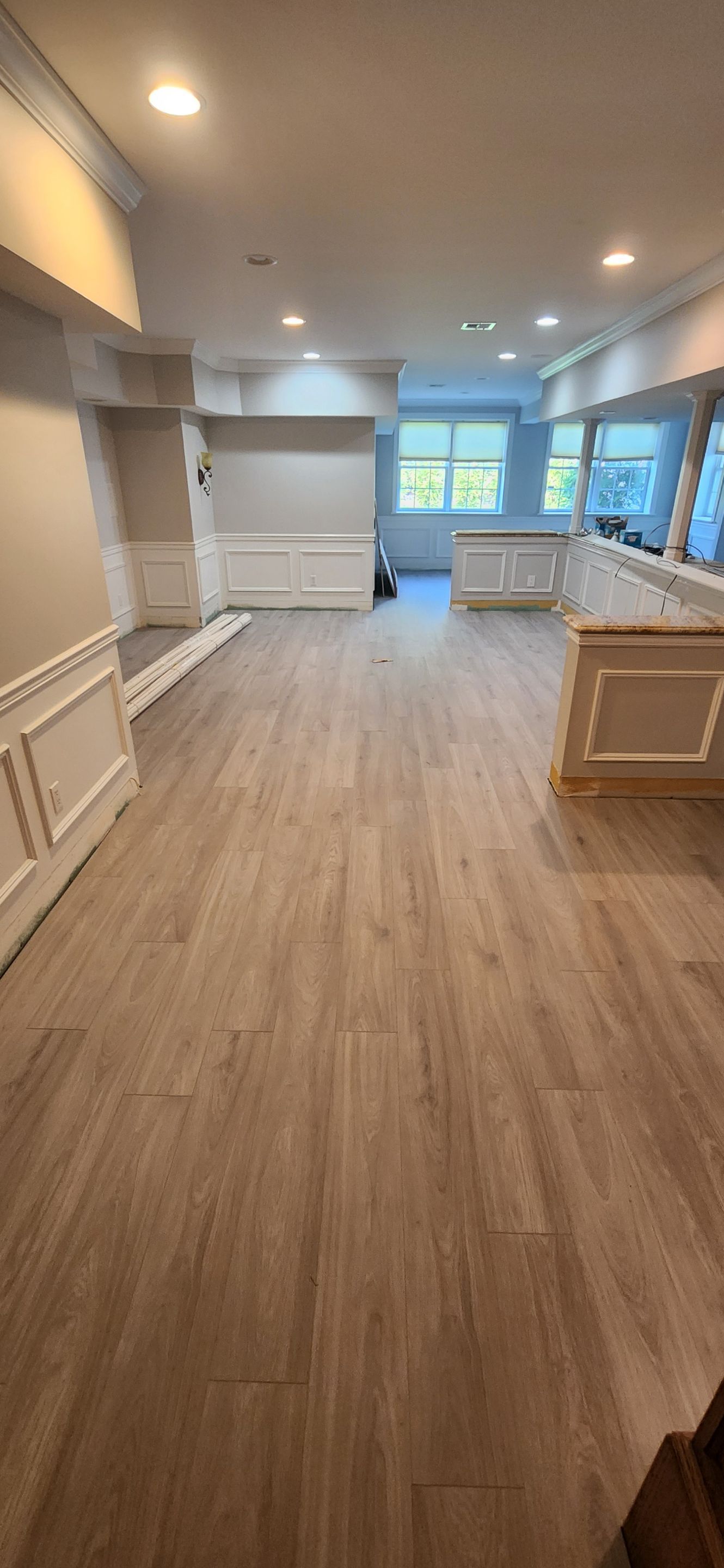 Large Format Tile Installation by Footprints Floors Morristown
