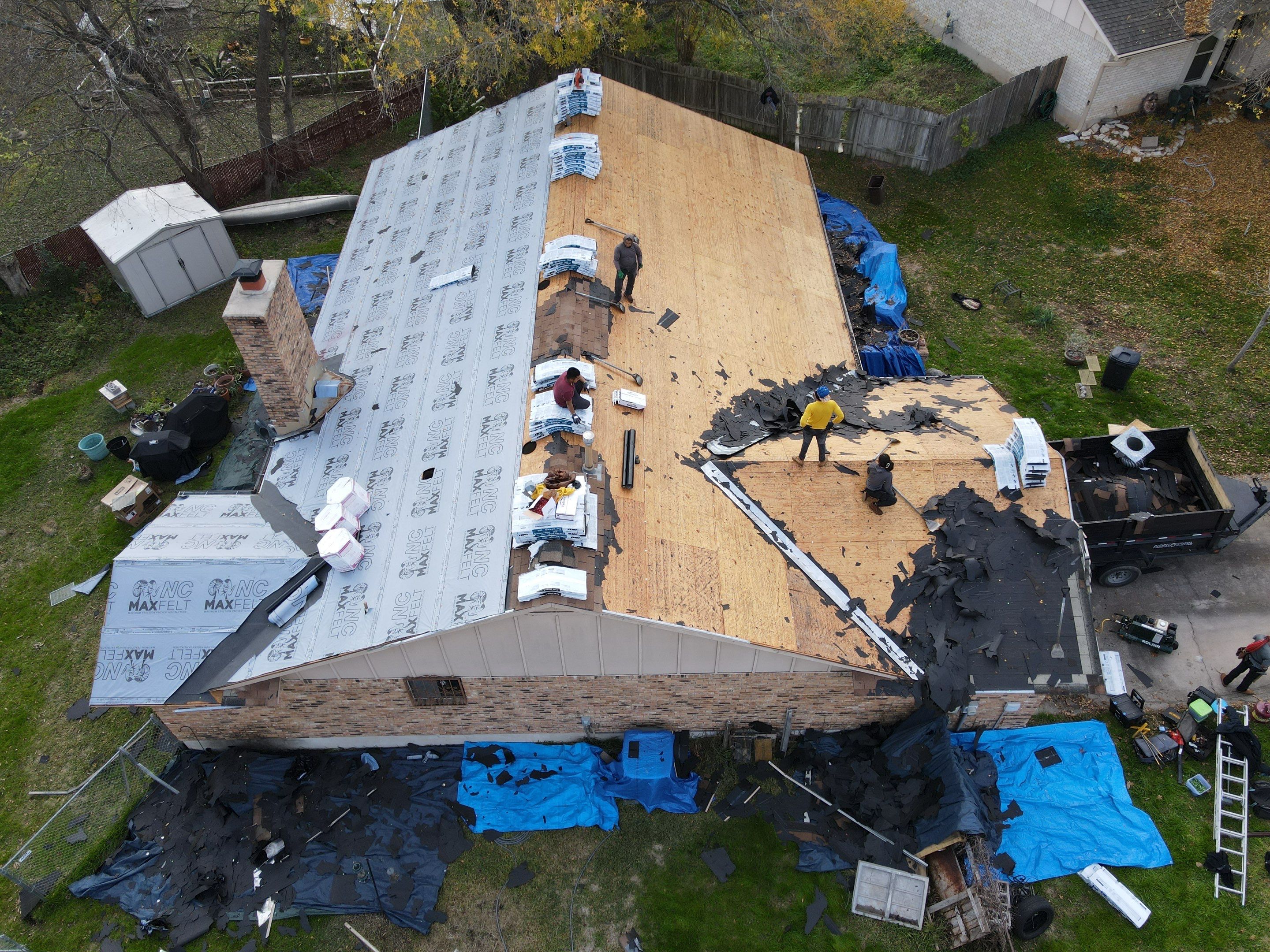 Residential Roofing Installation using IKO Cambridge - Austin TX by Lighthouse Contractors