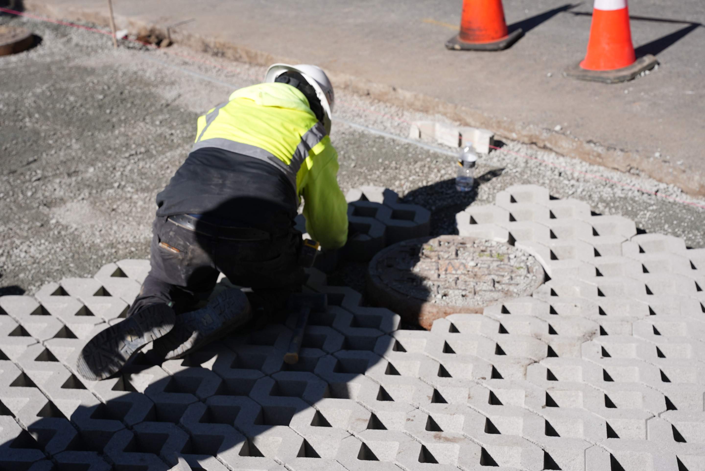 Russell | Turfstone Pavers Driveway  by Jireh Asphalt & Concrete Inc 