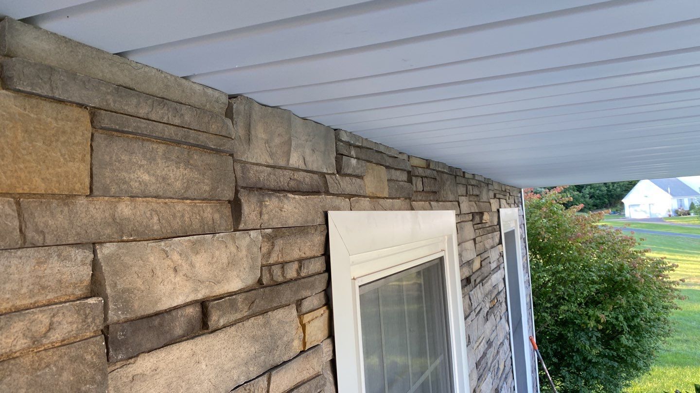 Siding Installation using Certainteed Monogram Charcoal gray and Owens Corning Versetta Stone Sterling by A Plus Exterior