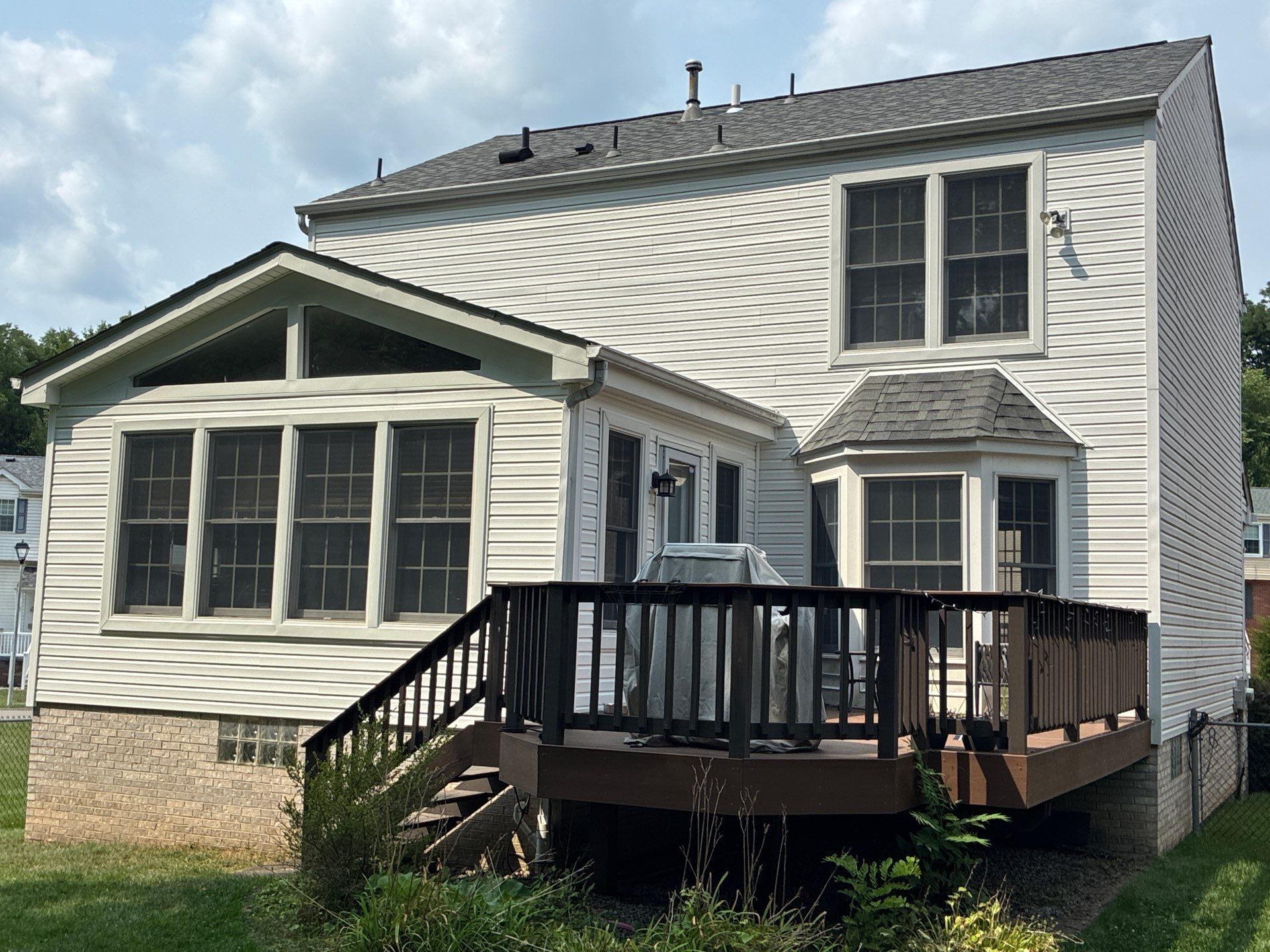 Partial House Vinyl Siding Replacement and Sunroom Renovation near Crafton by Ideal Siding Pittsburgh