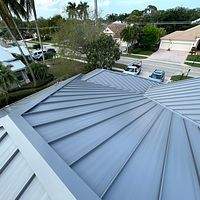 24ga 1.5" Snap-Lock Slate Gray  by Total Roofing System The Metal Roof Experts