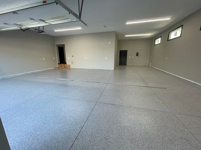 Decorative Flake Concrete Coating Installation in North Sioux City