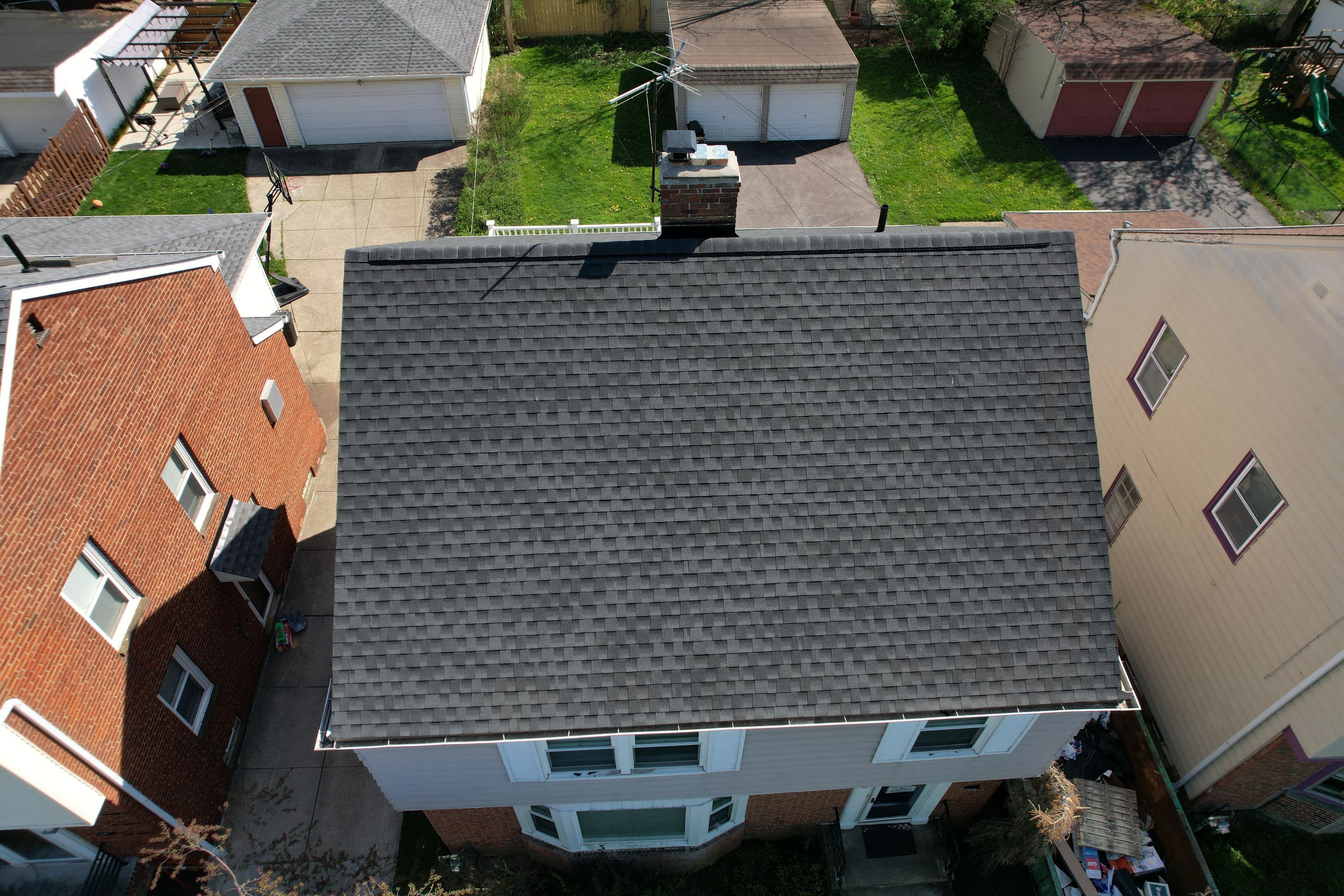 Residential Roof Replacement using GAF Timberline HDZ Charcoal by Atlas Roofing & Restoration