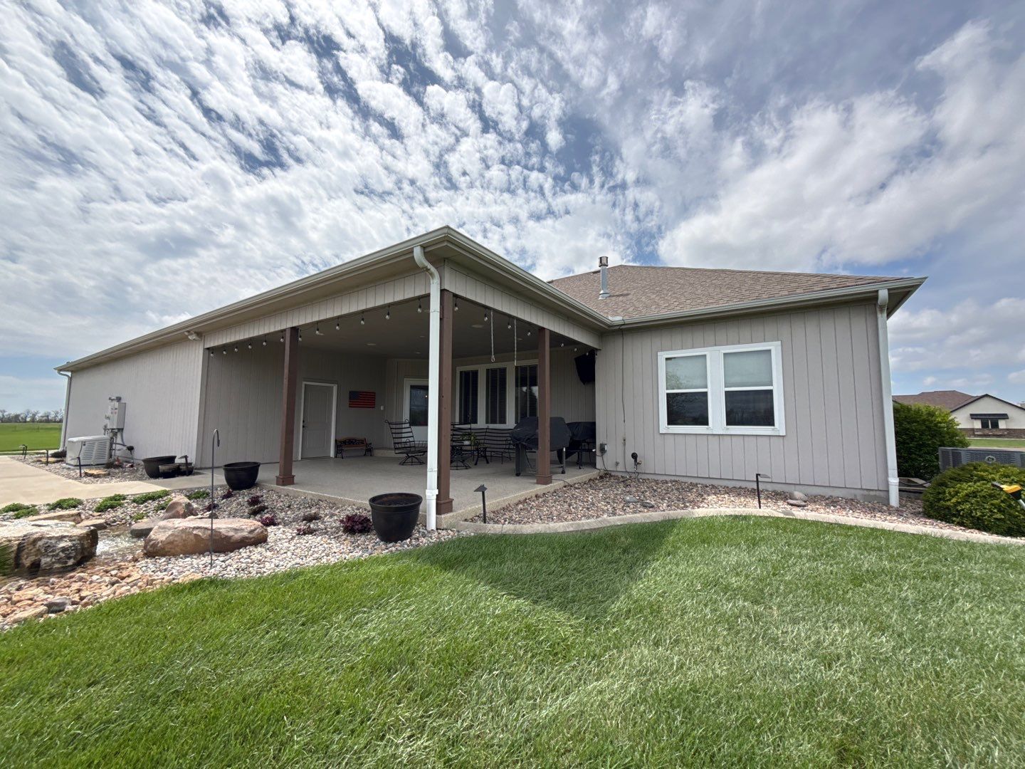 Exterior Painting and Wood Rot Repair for Wellsville Residence by Cougar Painting