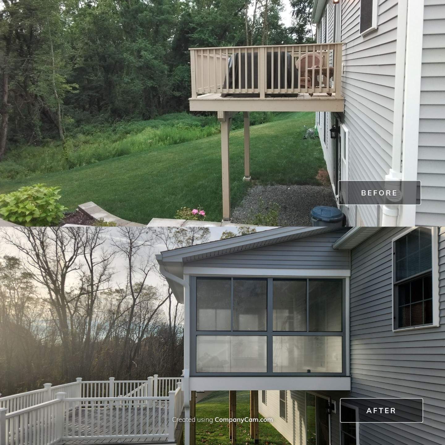 Summer Space Porch Enclosure by DiGiorgi Roofing and Siding Inc