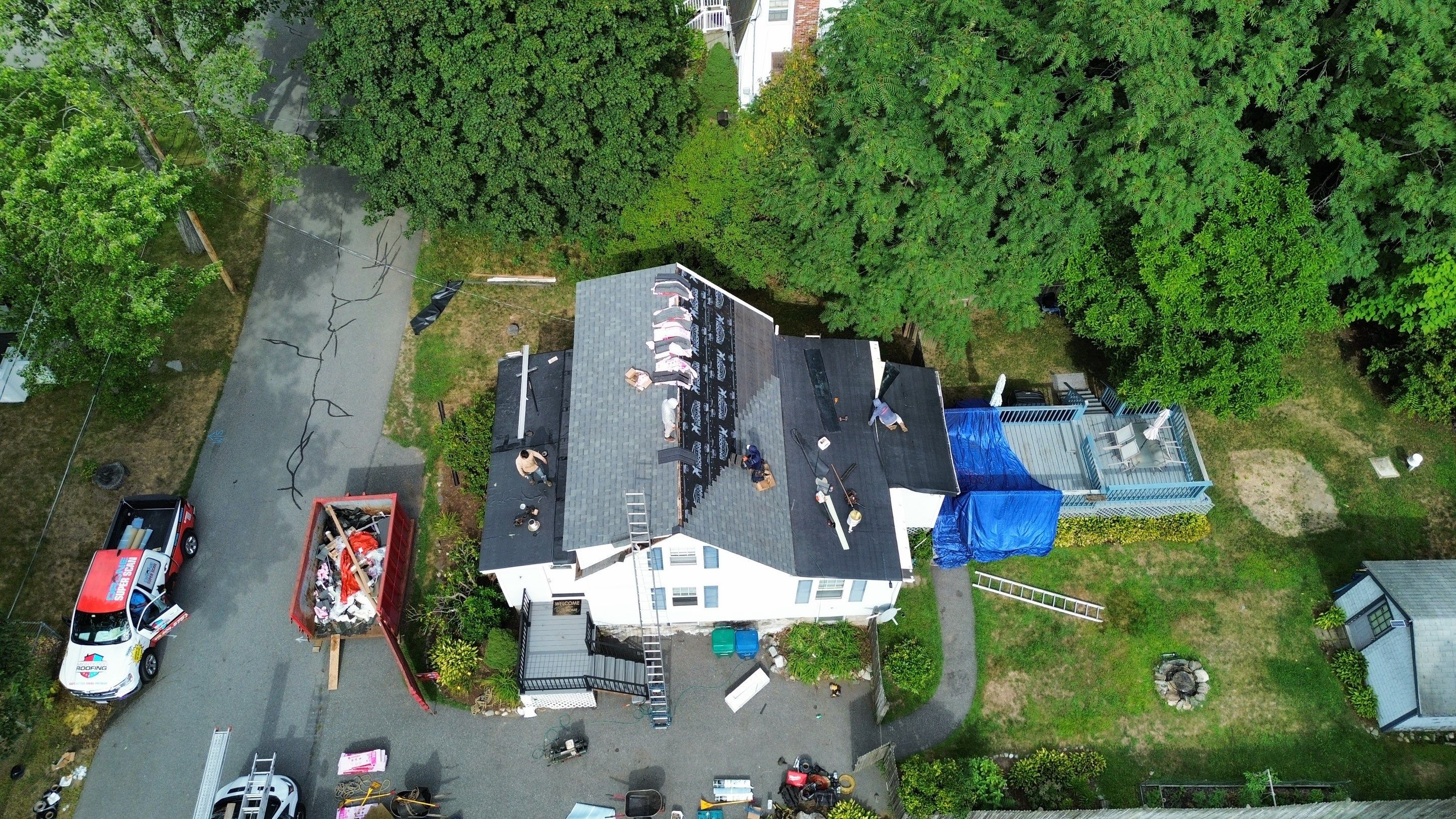 Roof Replacement & EPDM Flat Roof Installation, Billerica, MA by Mighty Dog Roofing of Greater Middlesex County