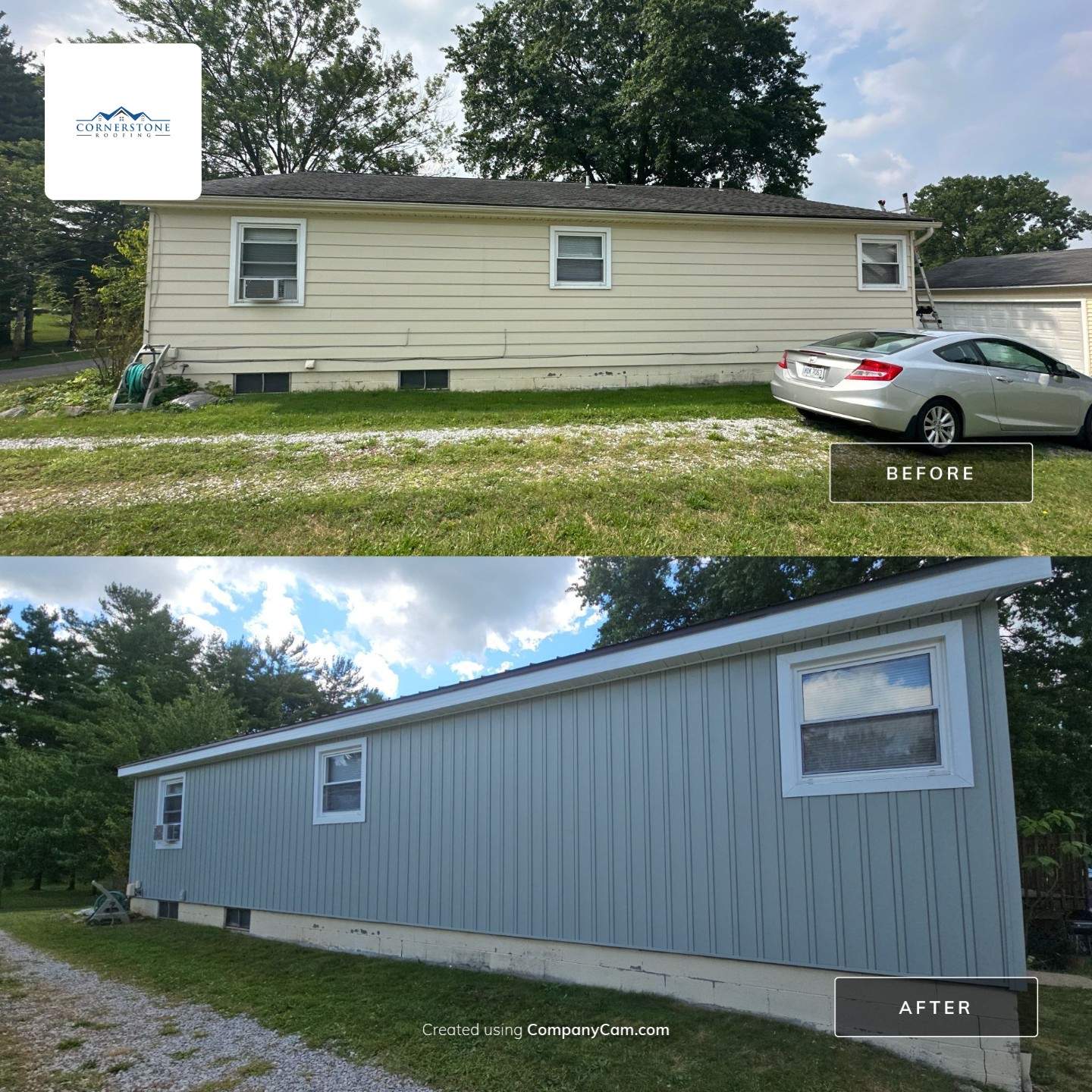 Complete Siding Replacement and Exterior Transformation in Lodi, Ohio by Cornerstone Roofing And Siding