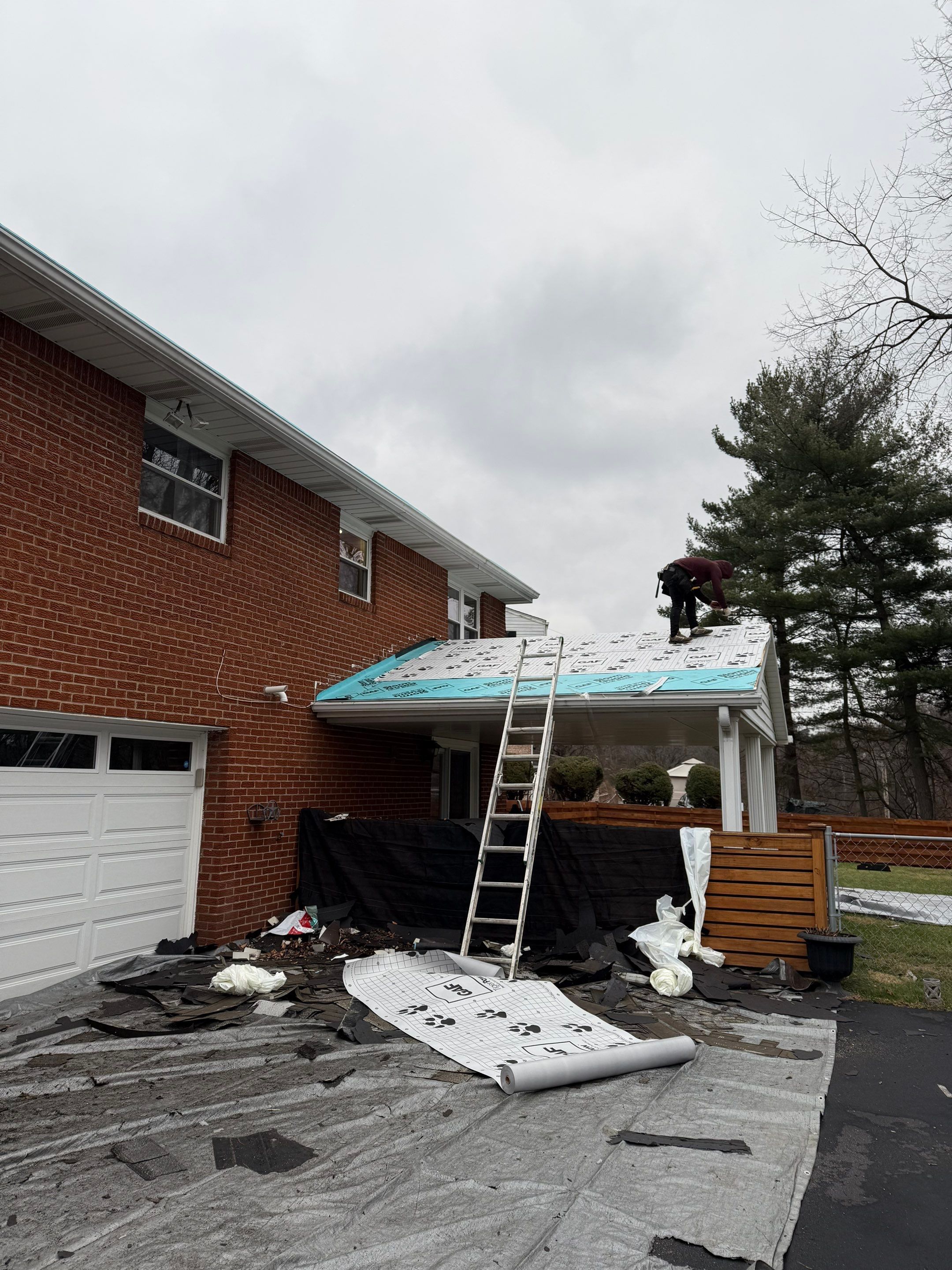 Deck and roof replacement  by Cousins Roofing Siding & Decks