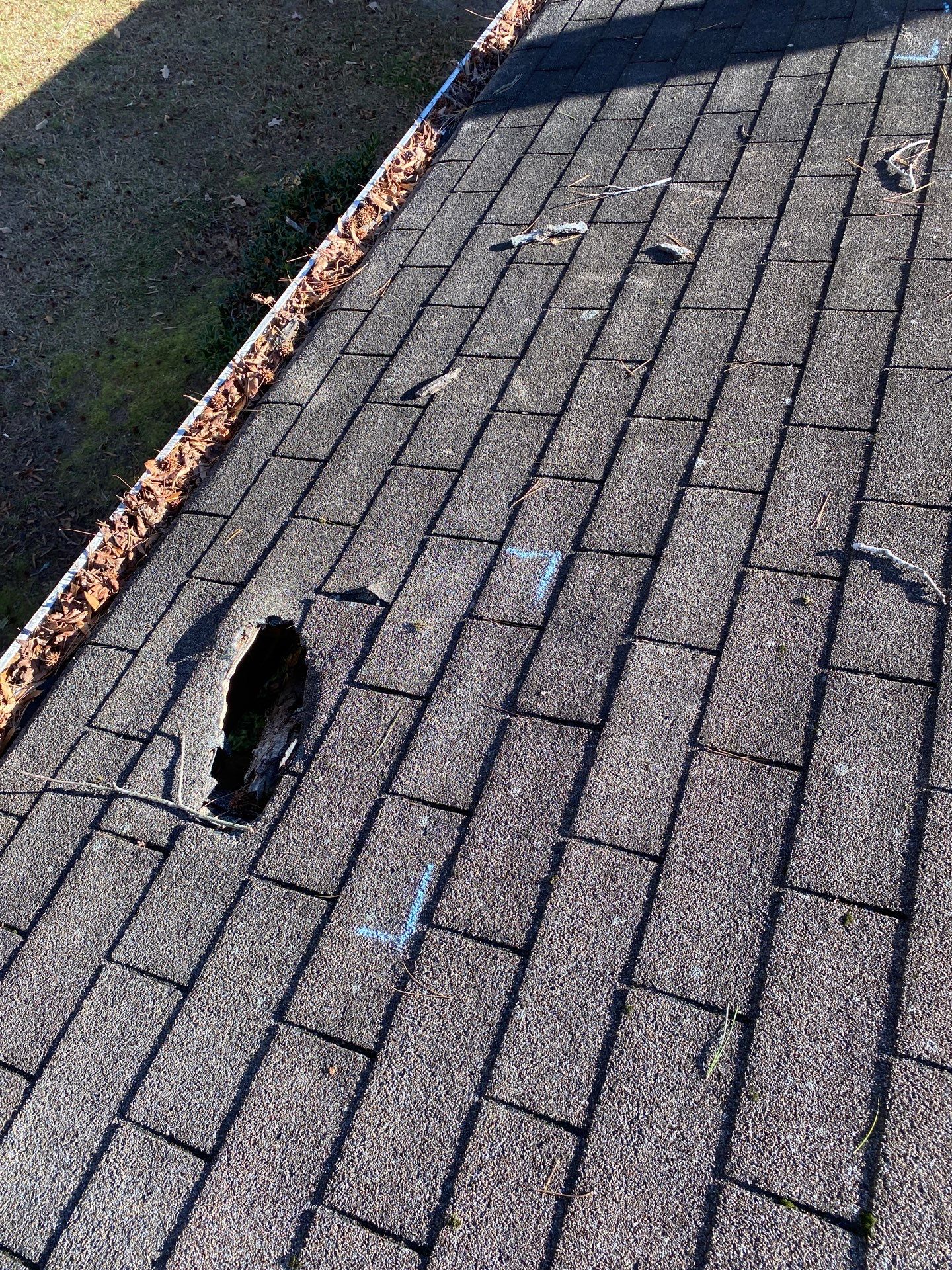 Roof replacement and interior repair by hail and wind damage by Just Brilliant Restoration JBR