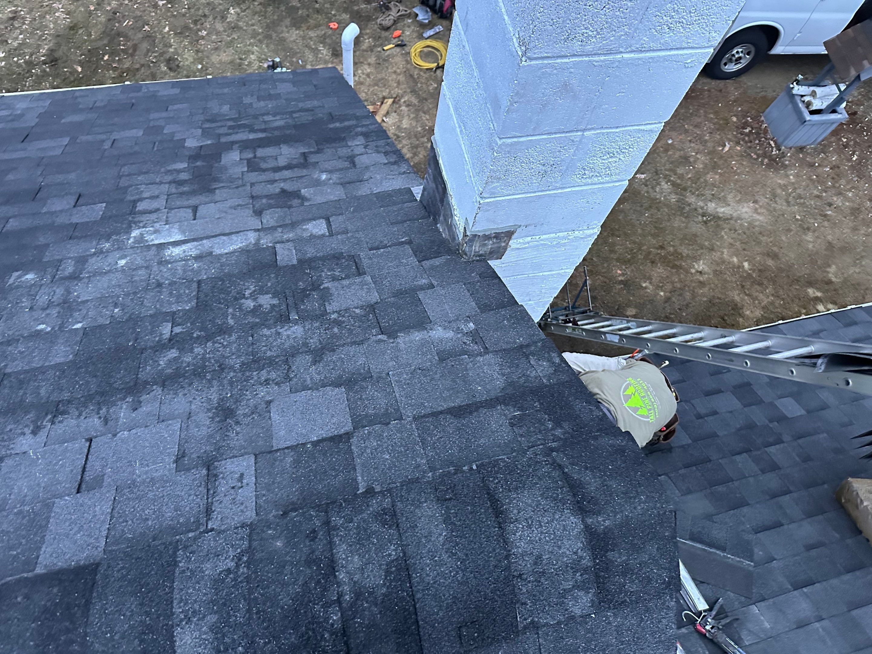 Project in Barrington, NH by Tall pine roofing