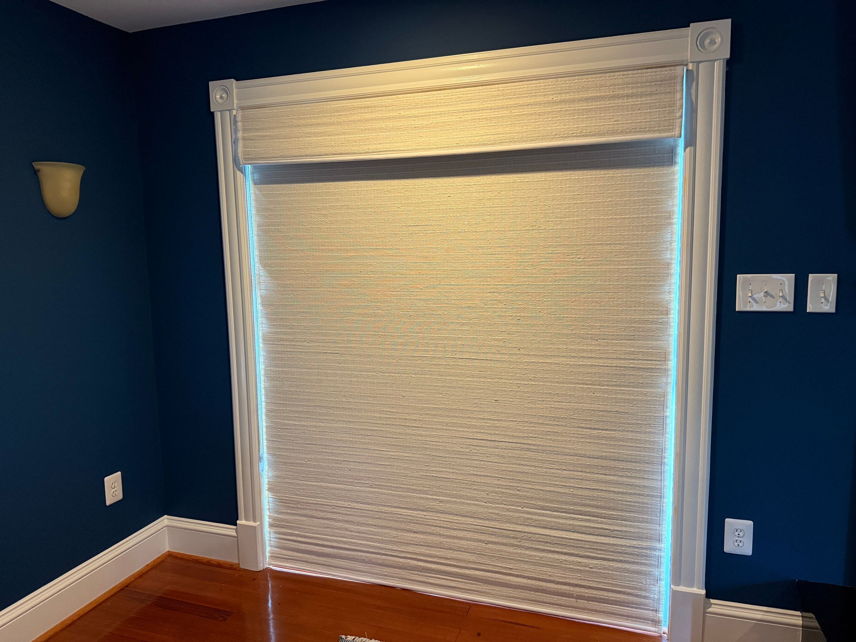 Natural and Honeycomb Shade Installation - Deale by Southern Maryland Custom Blinds