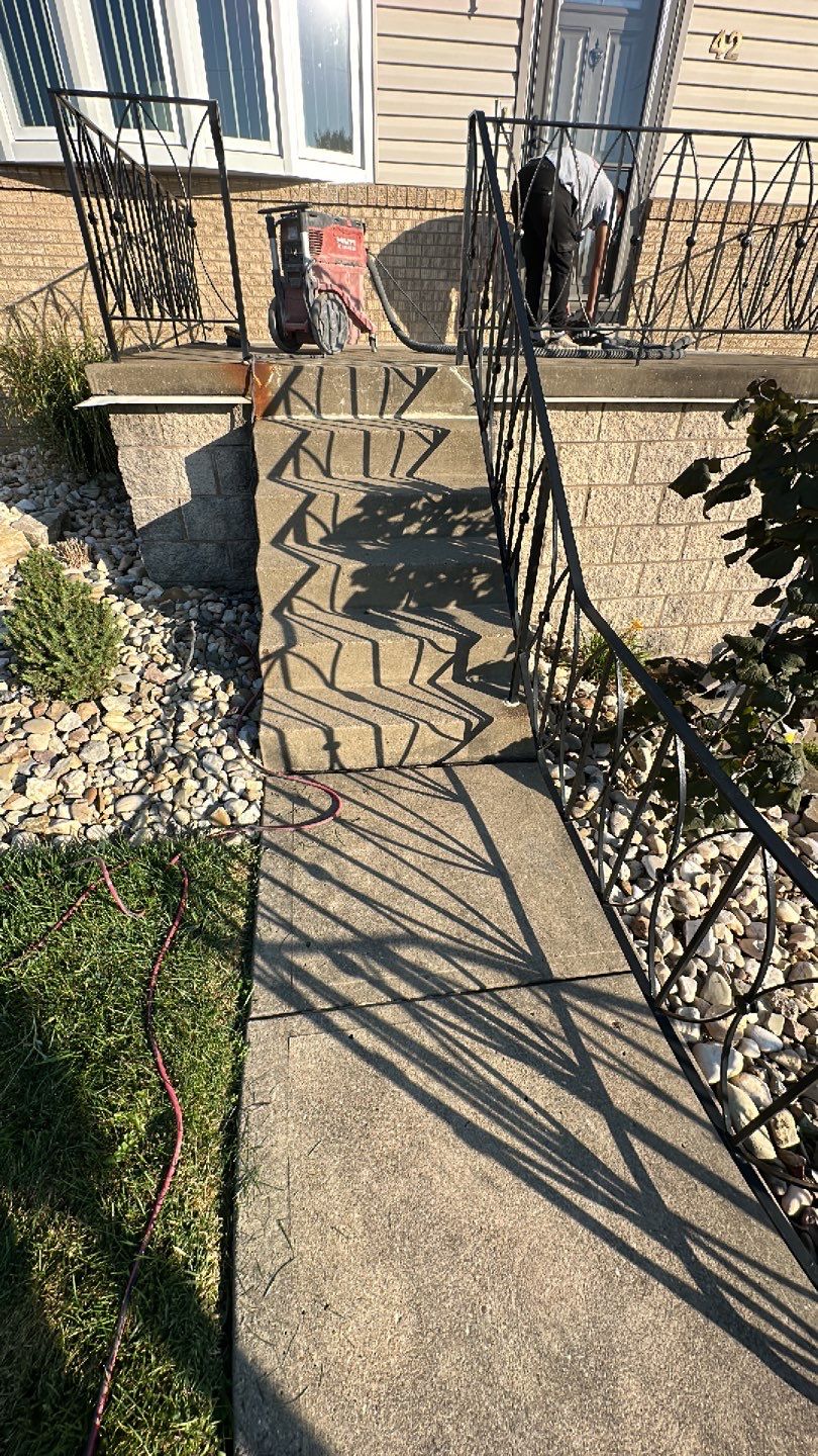 Driveway + Porch + Steps + Walkway Project in Robinson by Floors in a Day, Inc