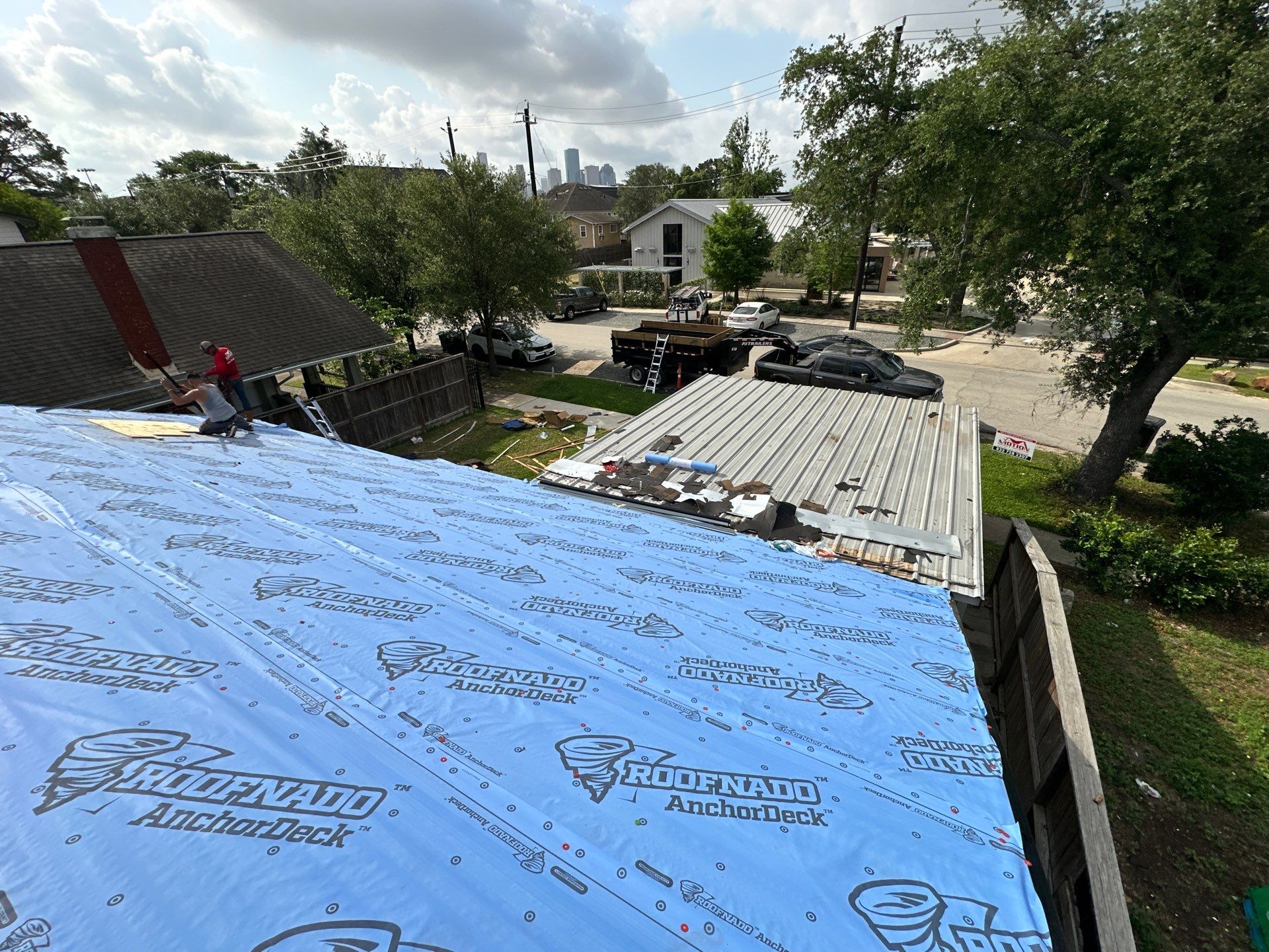 Project in Houston by Motion Roofing