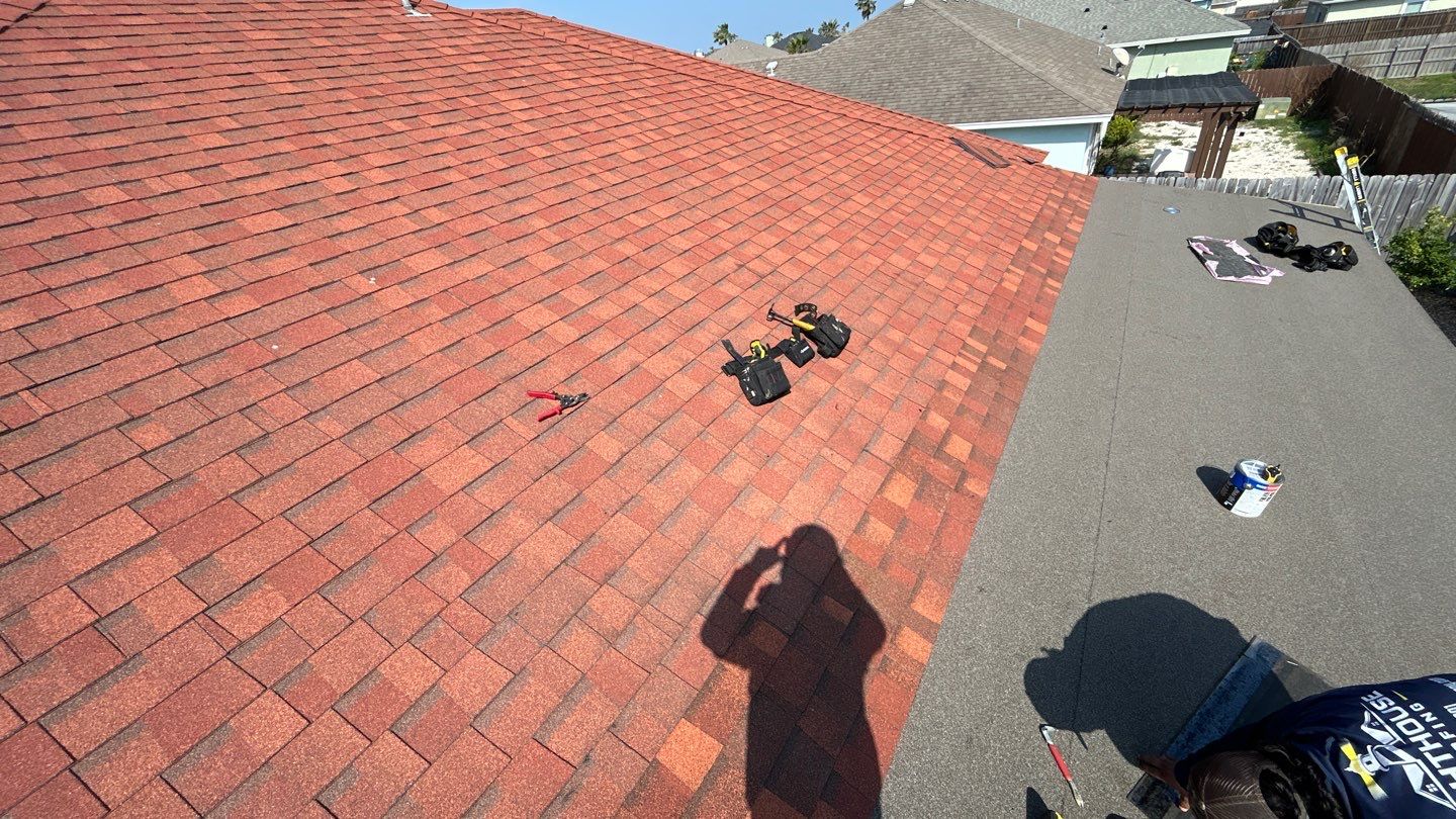 Residential Roofing Installation using Flat Roof System by Lighthouse Roofing